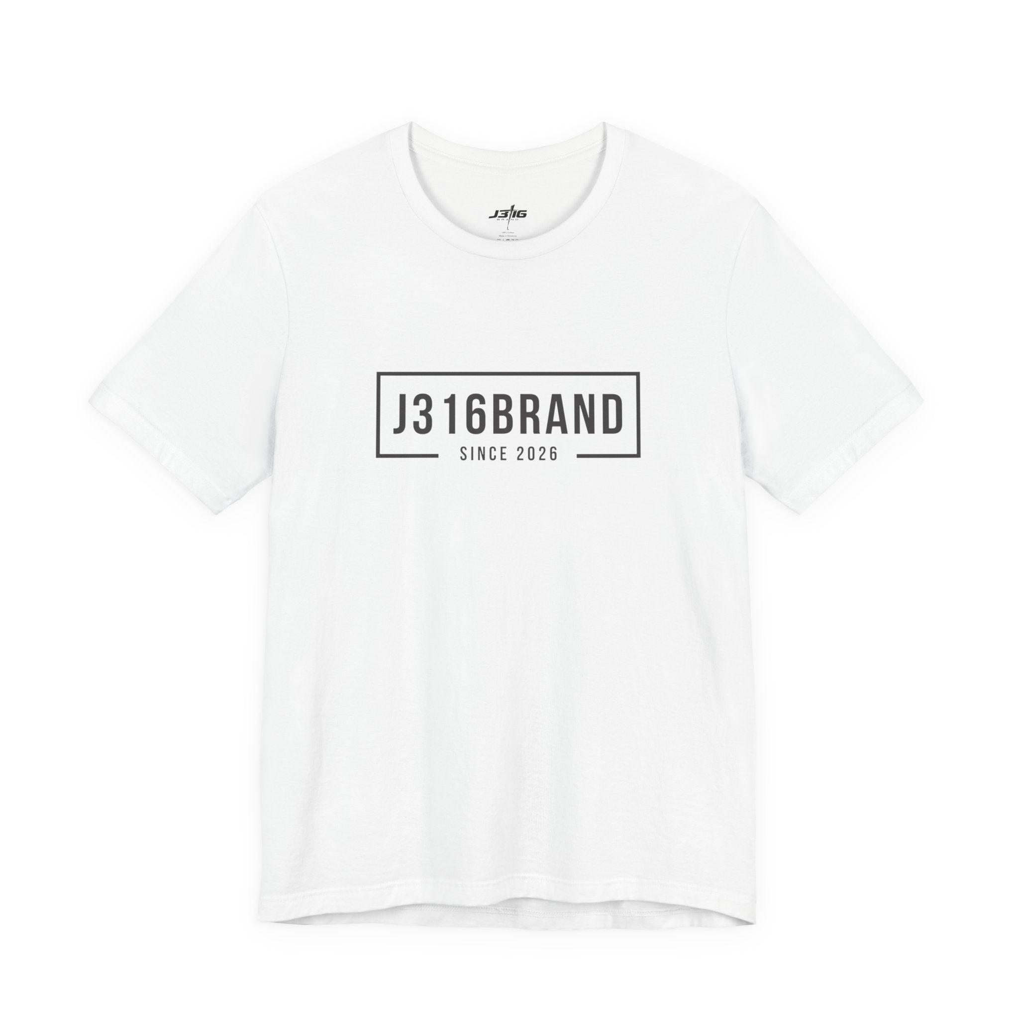 J316BRAND Graphic Tee — Minimal Box Logo T-Shirt