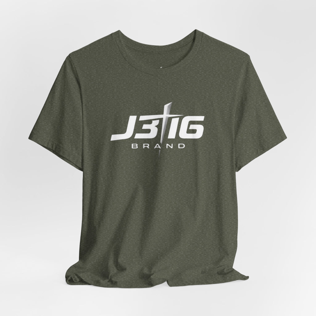 J3T6 Brand Logo Tee - Men's Heathered Graphic T-Shirt