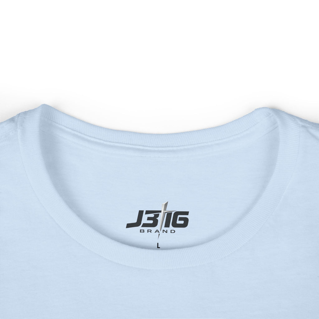 JBLG Floral Logo Women's Tee — Minimal Retro Band Style Graphic Shirt