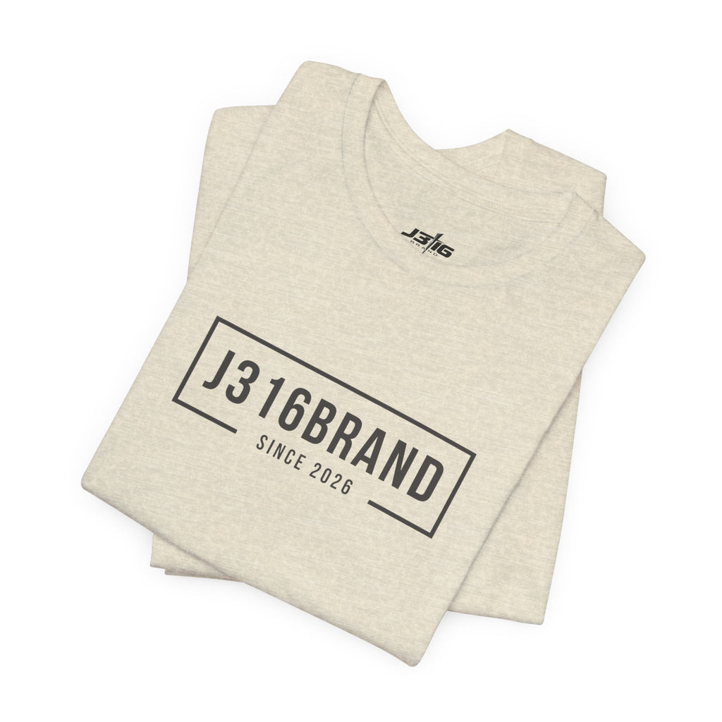 J316BRAND Graphic Tee — Minimal Box Logo T-Shirt