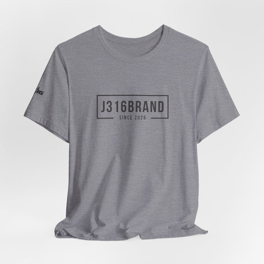 J316BRAND Graphic Tee — Minimal Box Logo T-Shirt