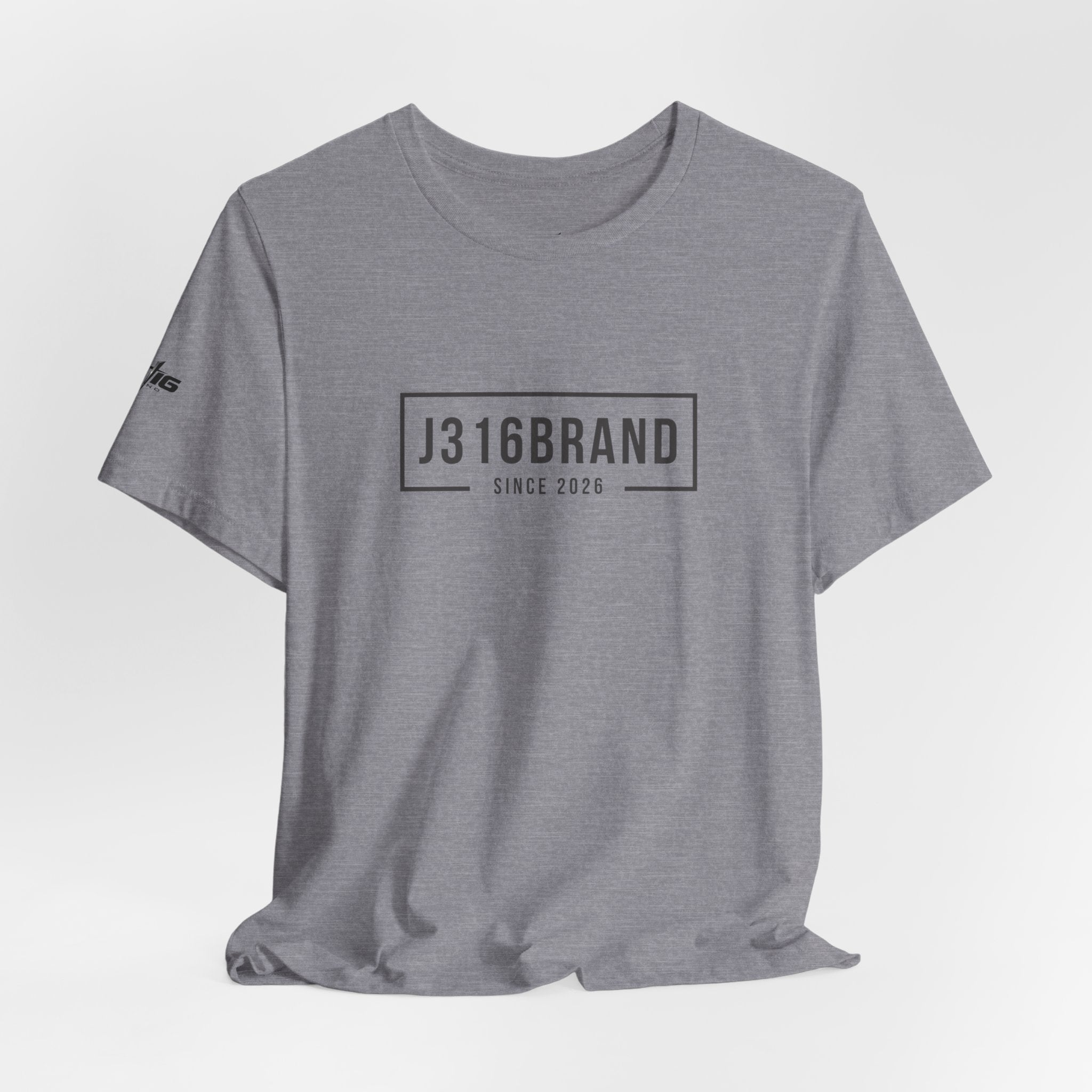 J316BRAND Graphic Tee — Minimal Box Logo T-Shirt