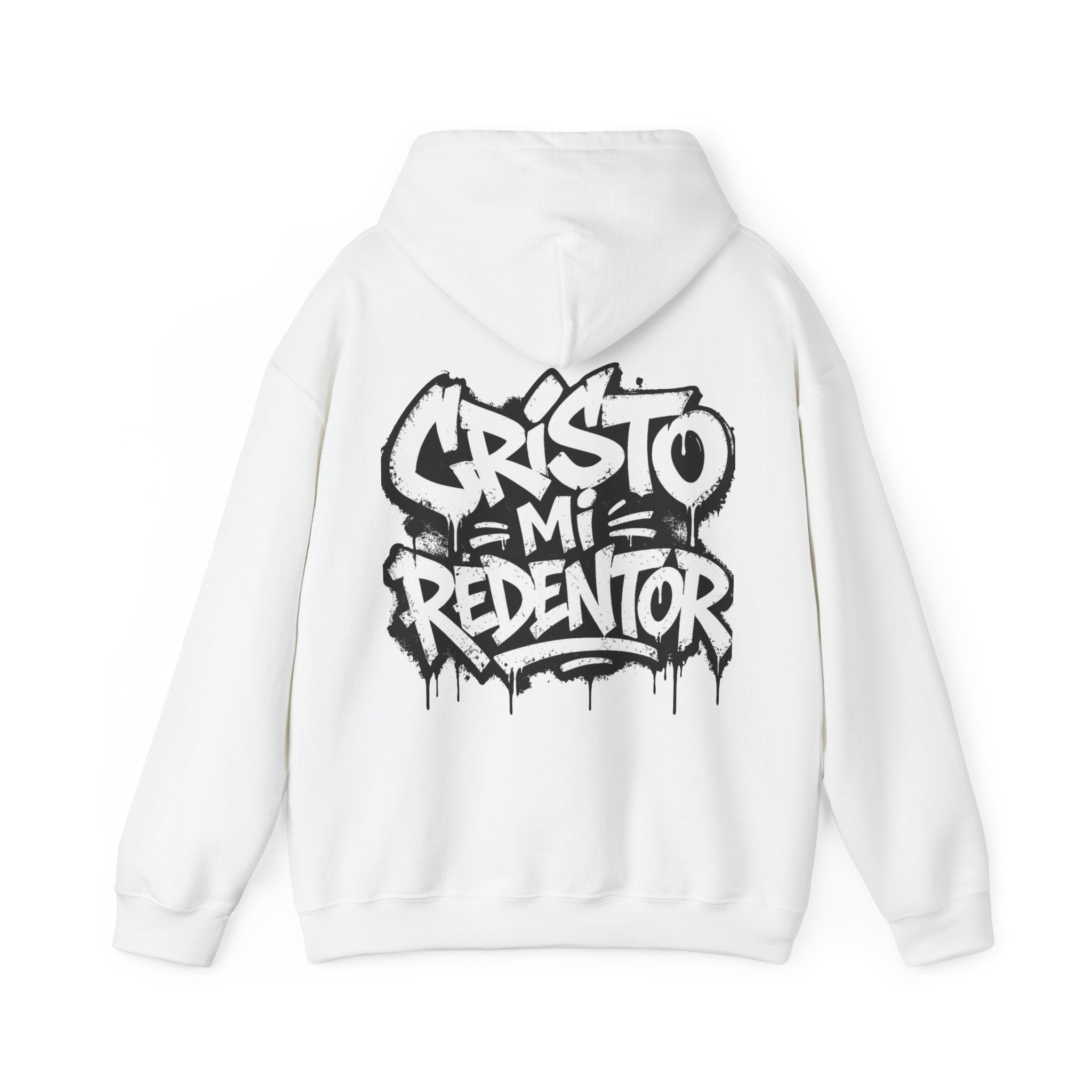 Cristo Mi Redentor Hoodie — Graffiti Christian Faith Sweatshirt