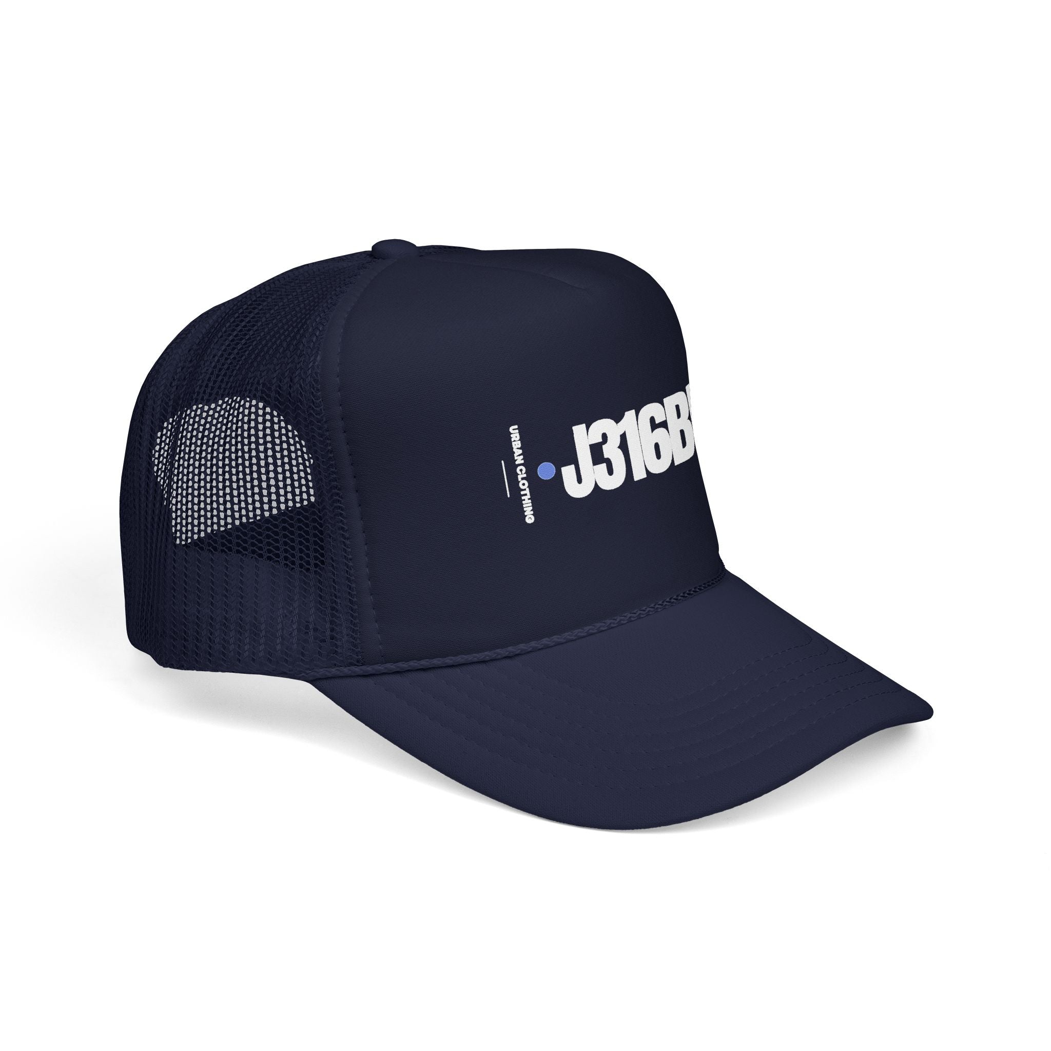 J316BRAND Foam Trucker Hat Dark