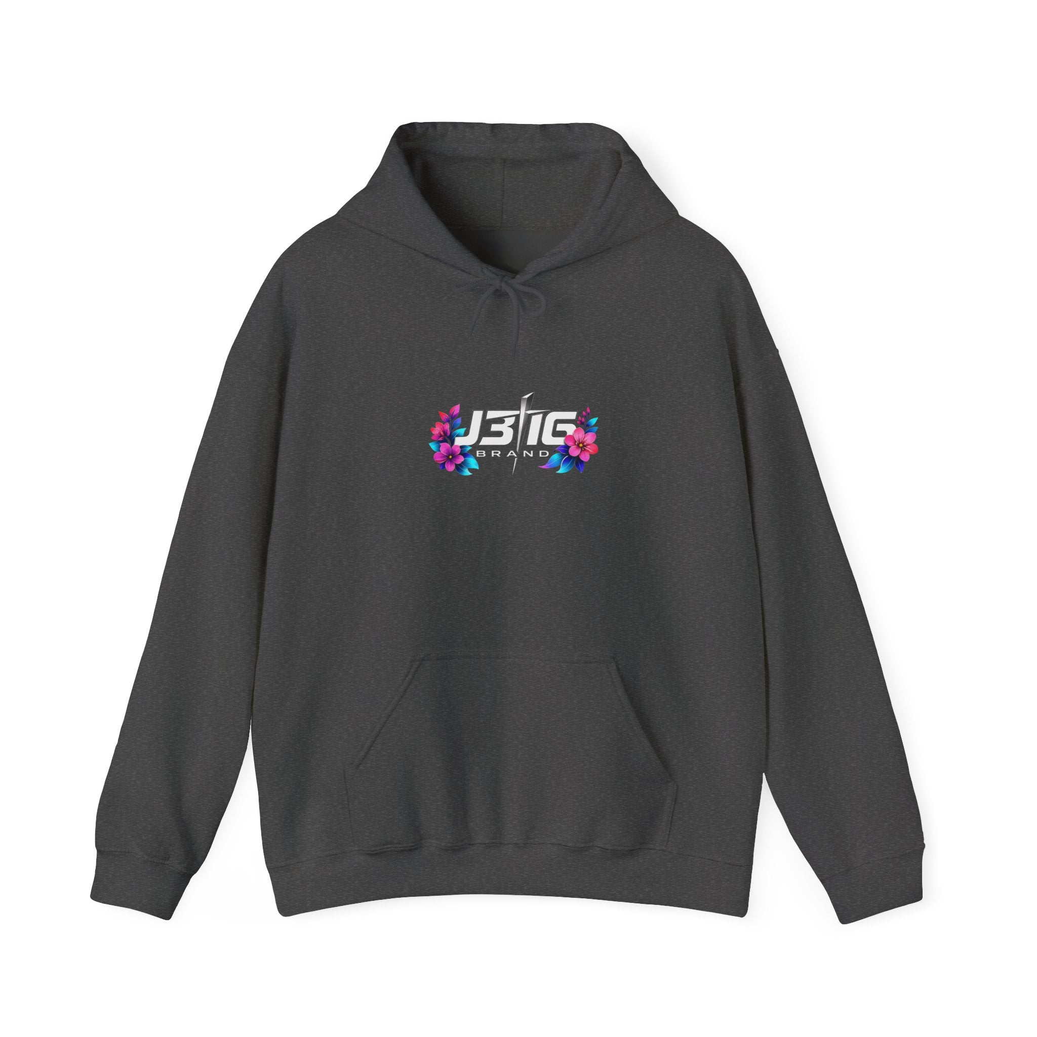 Hoodie - Retro Floral 'Just Be' Graphic Hooded Sweatshirt