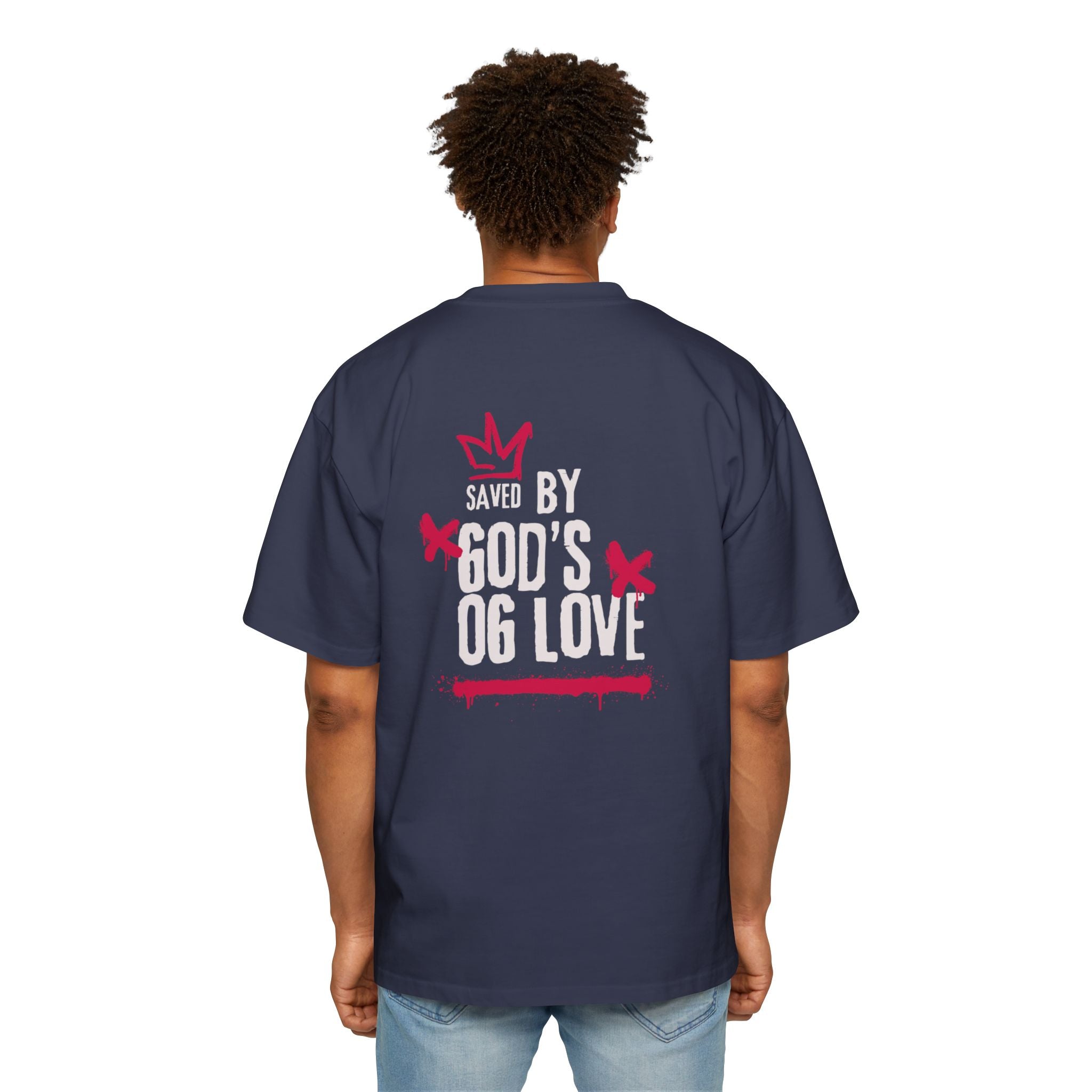J316 Saved by Gods OG Love Oversized Dark