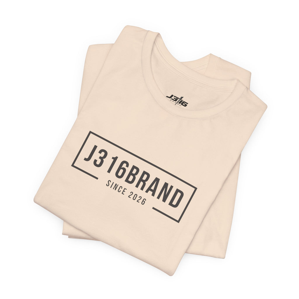 J316BRAND Graphic Tee — Minimal Box Logo T-Shirt