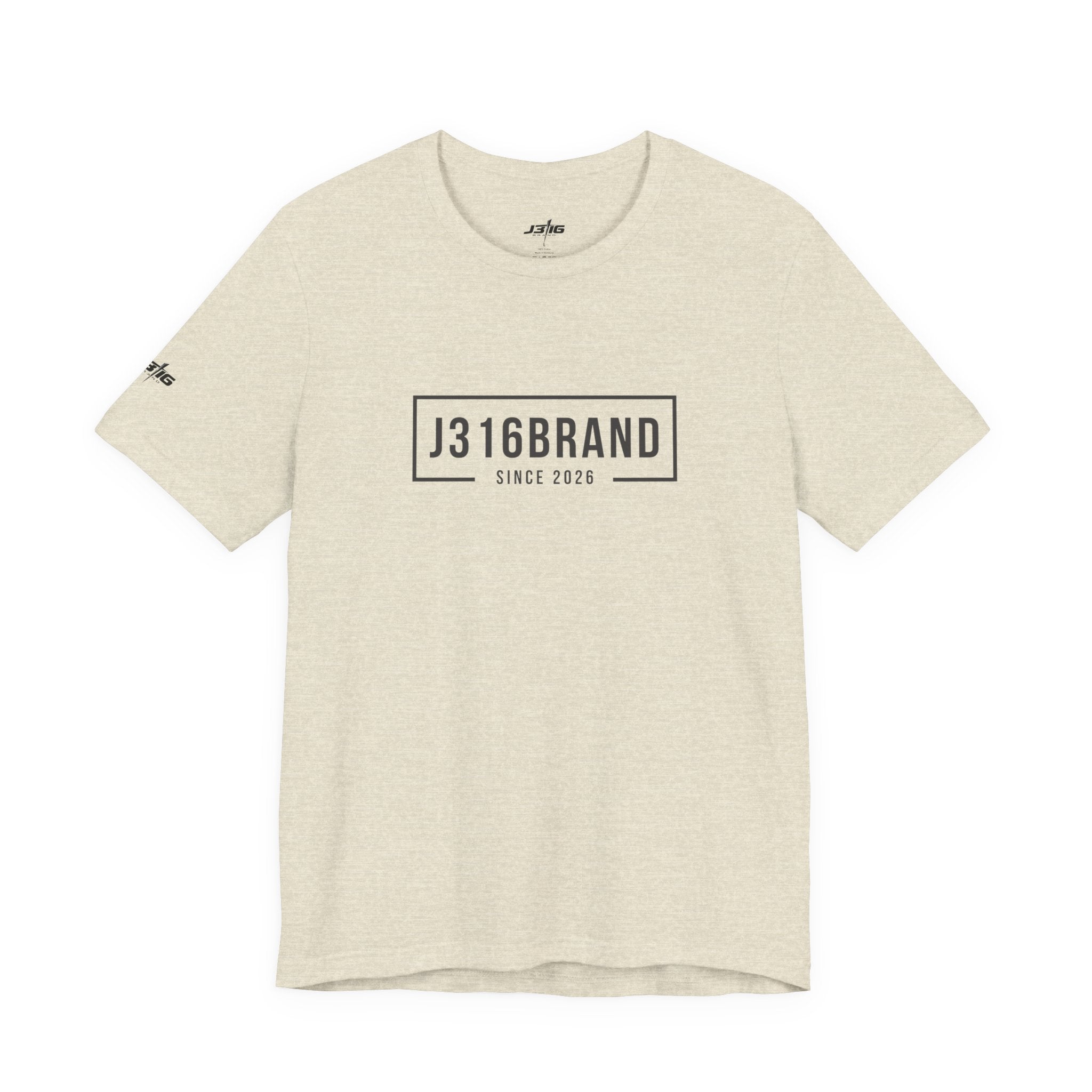 J316BRAND Graphic Tee — Minimal Box Logo T-Shirt