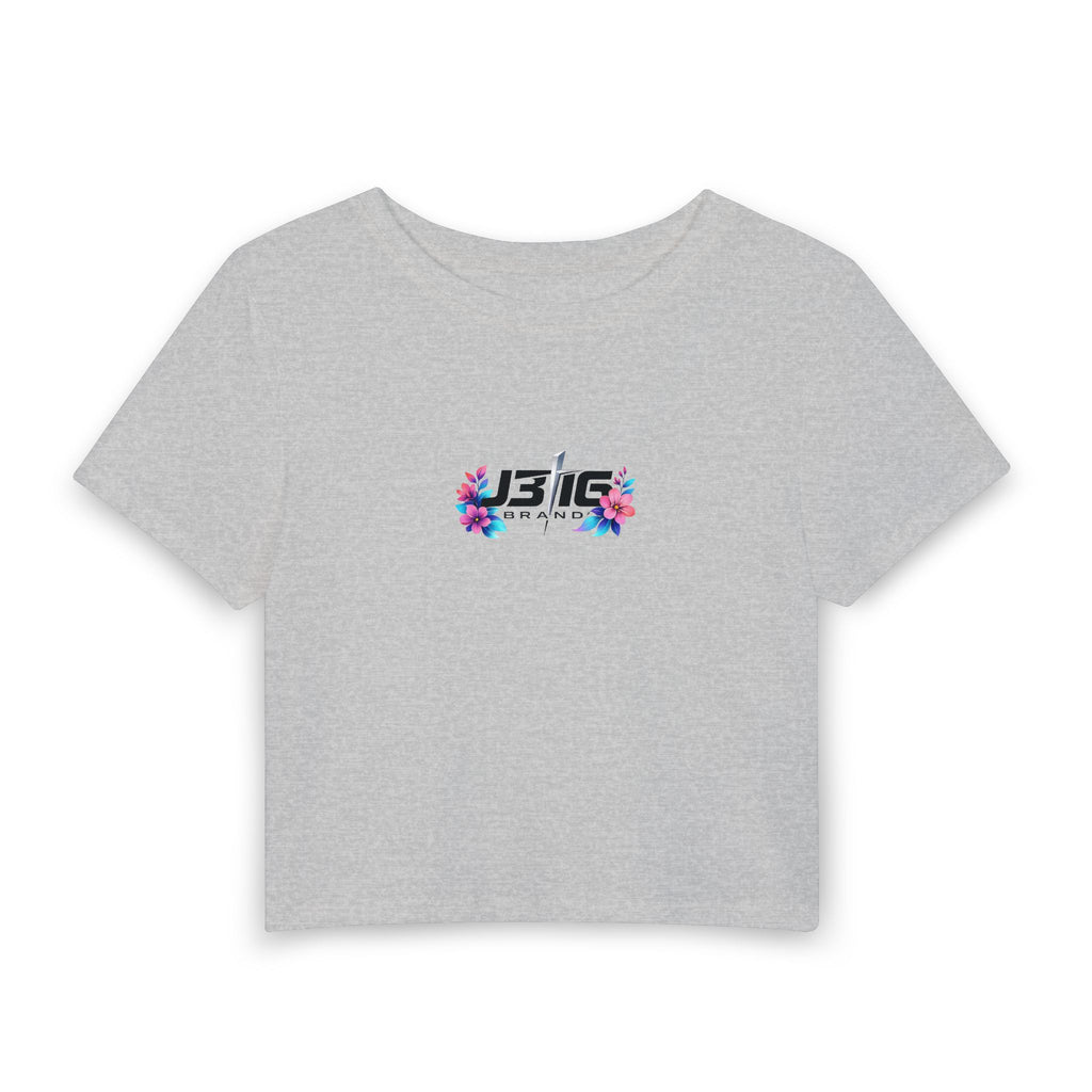 J316 Floral logo crop top