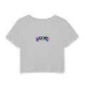 J316 Floral logo crop top