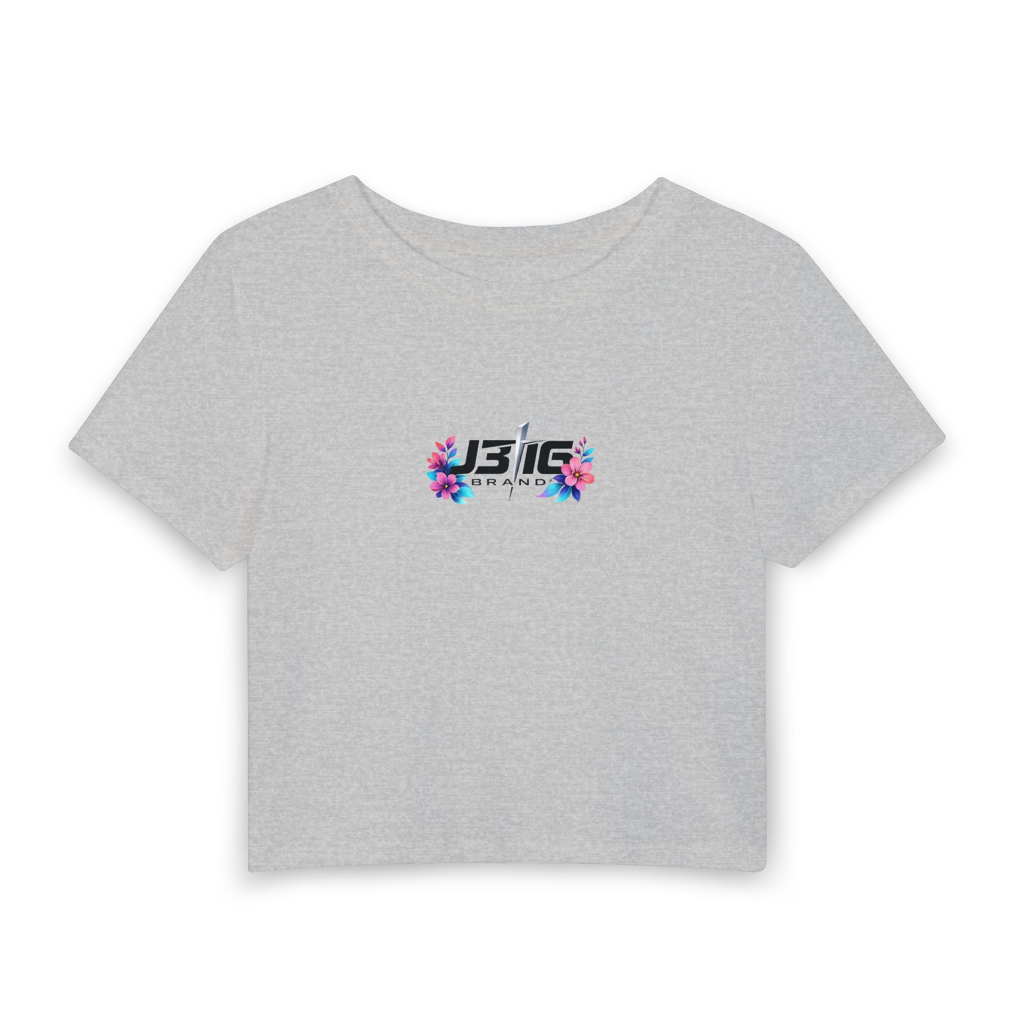 J316 Floral logo crop top