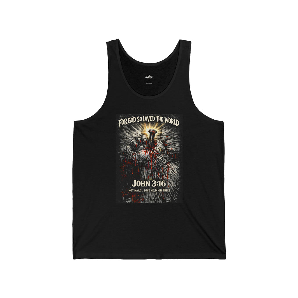 Christian John 3:16 Tank Top — ‘For God So Loved the World’ Graphic Tank
