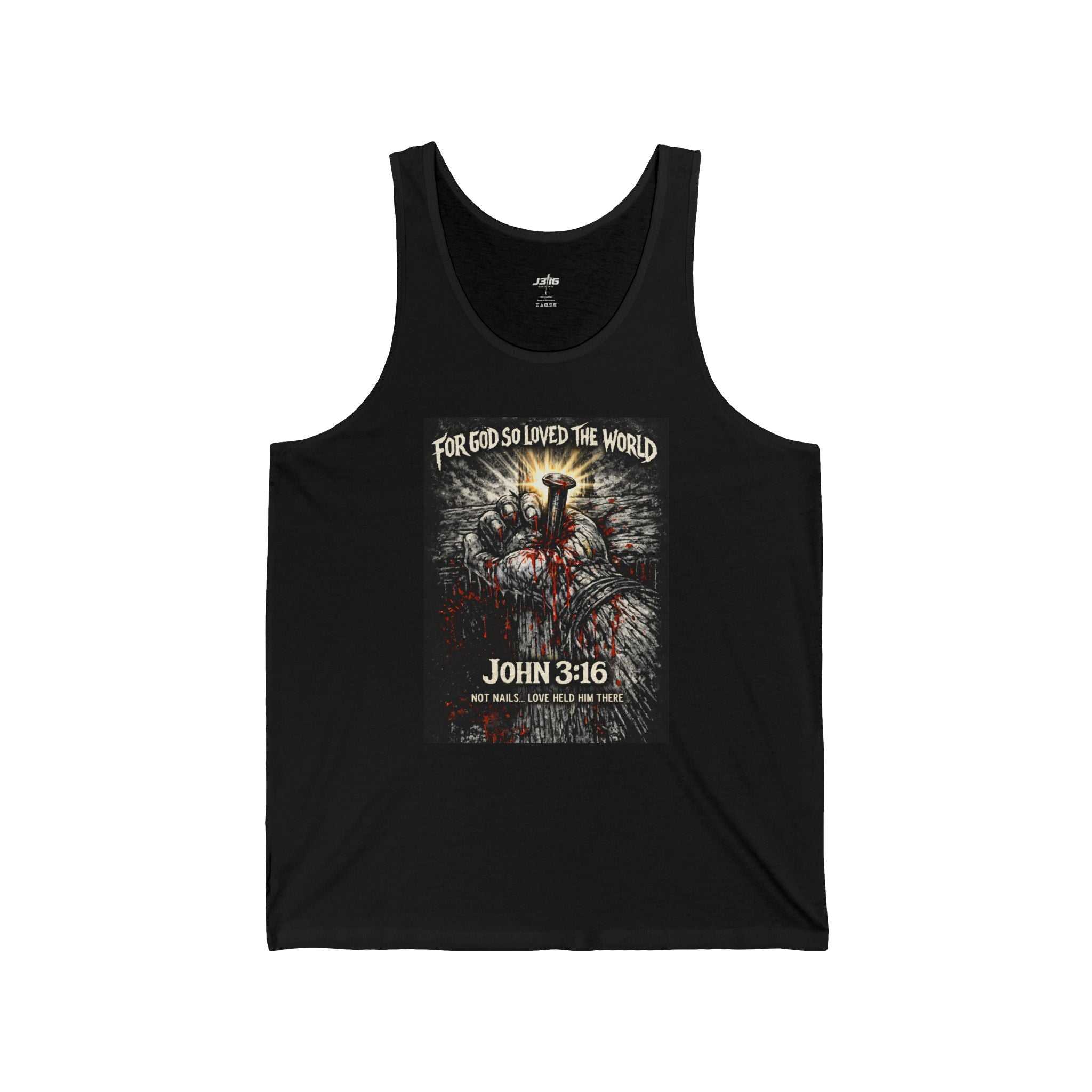 Christian John 3:16 Tank Top — ‘For God So Loved the World’ Graphic Tank
