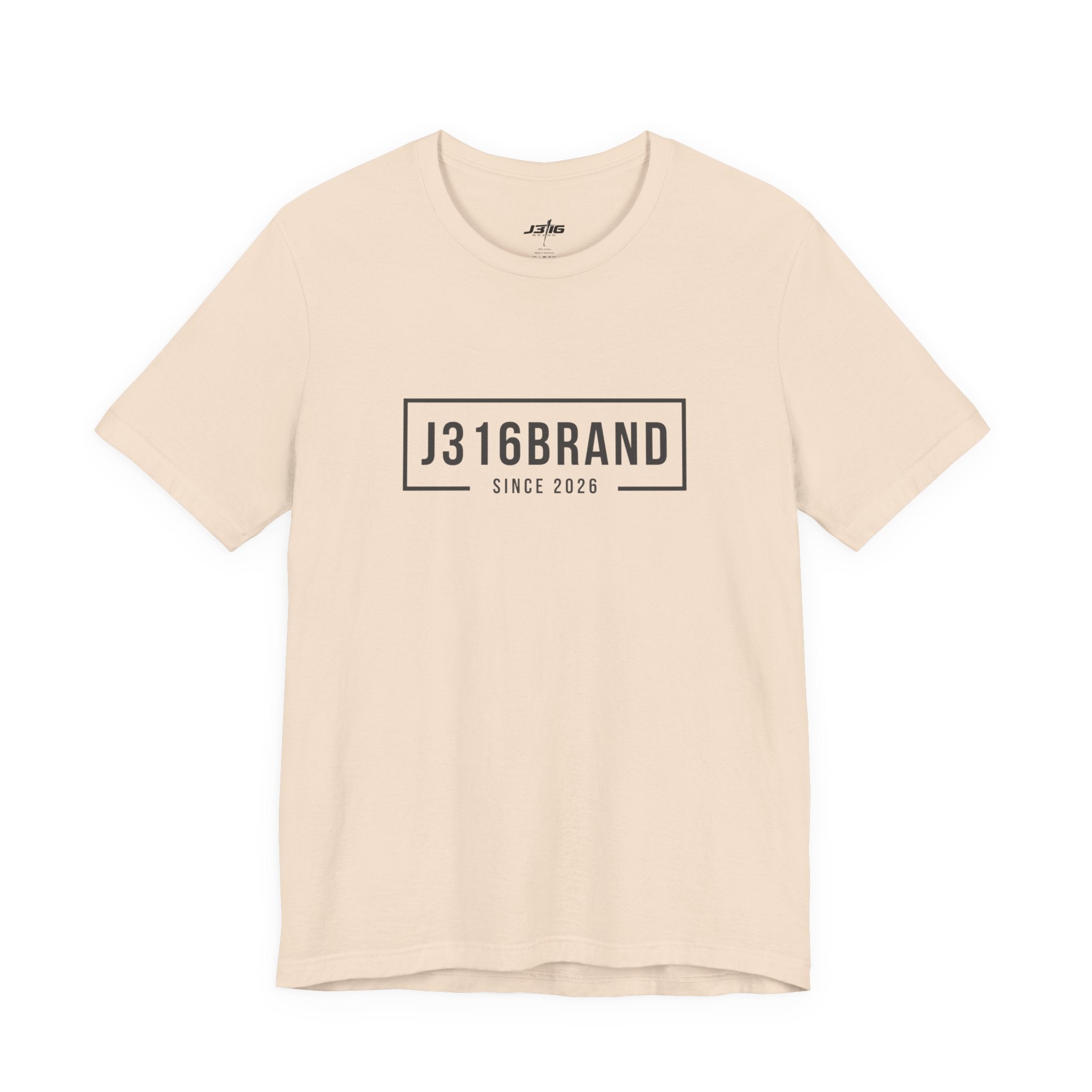 J316BRAND Graphic Tee — Minimal Box Logo T-Shirt