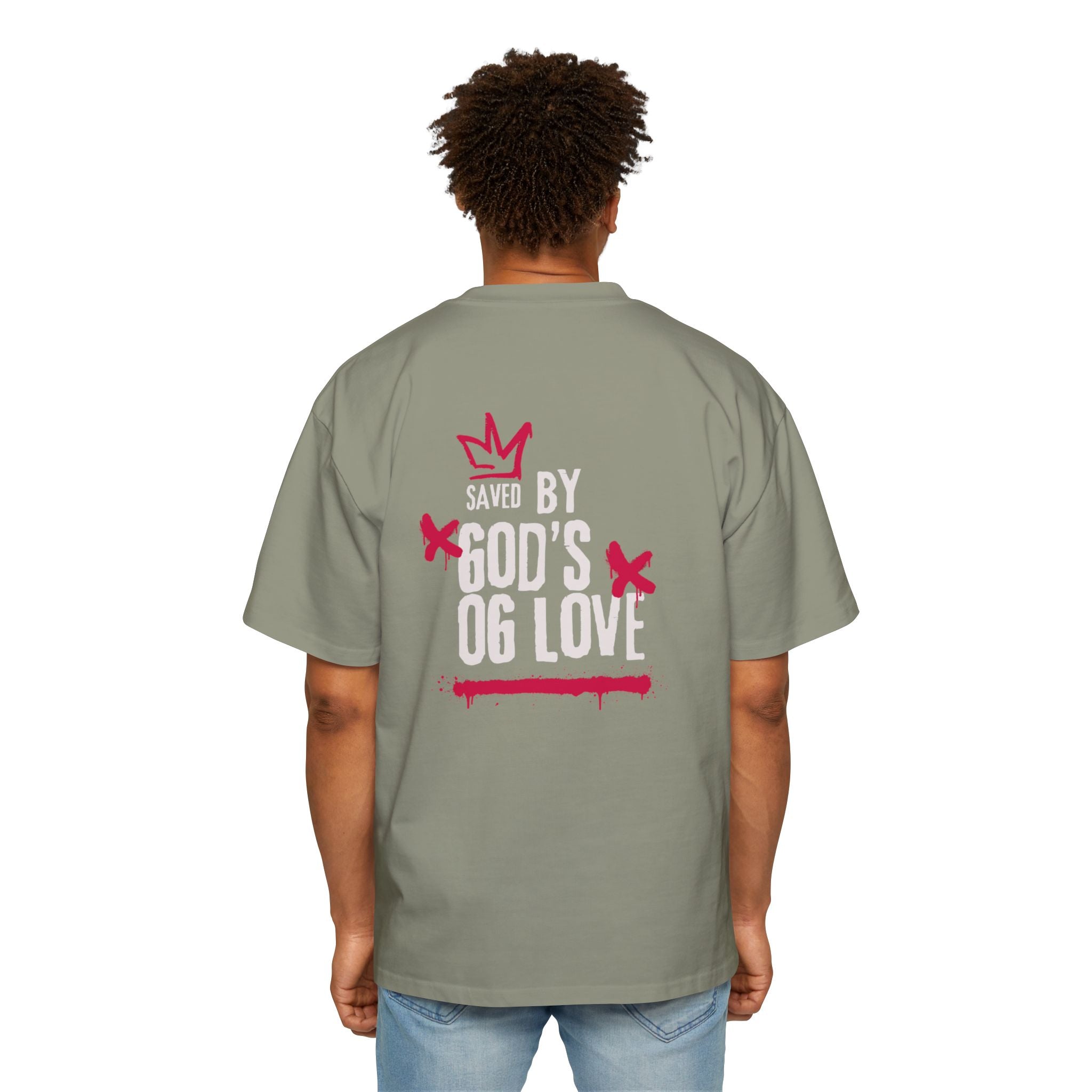 J316 Saved by Gods OG Love Oversized Dark