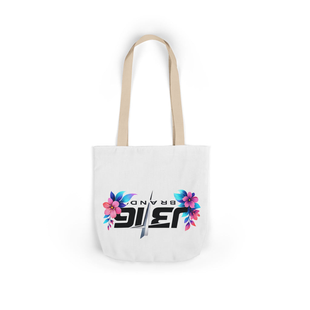 J316 Brand Floral logo canvas tote