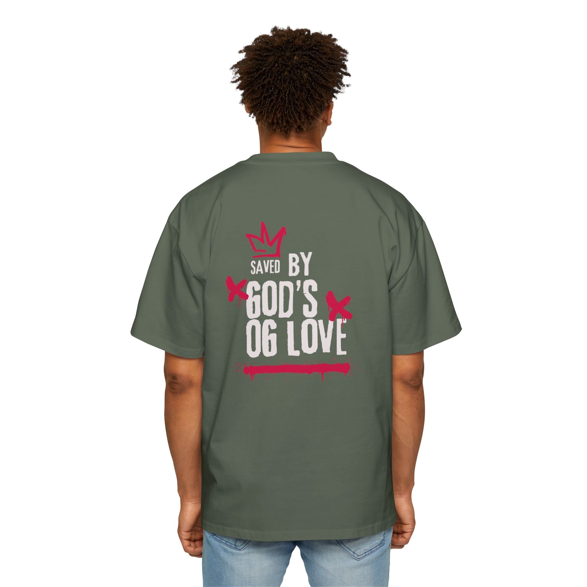 J316 Saved by Gods OG Love Oversized Dark