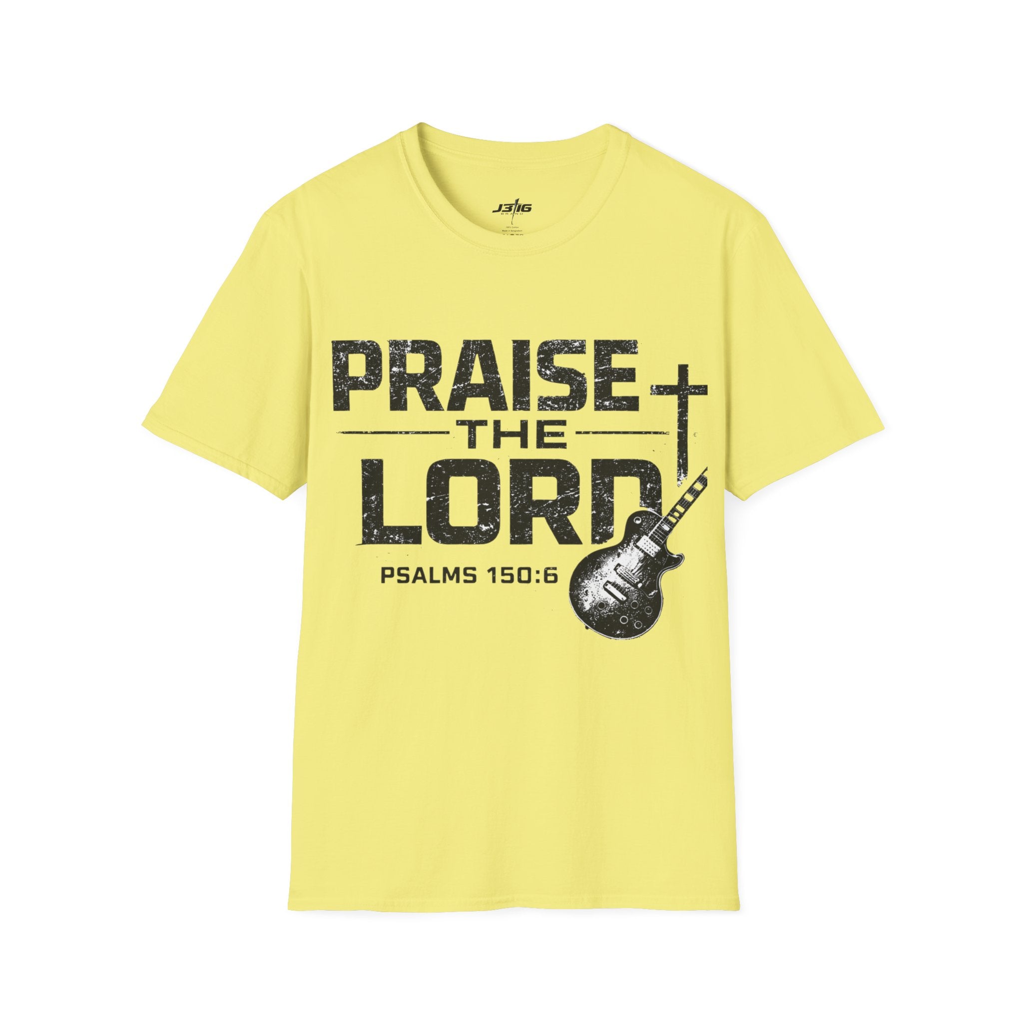 Praise the Lord T-Shirt — Psalms 150:6 Guitar Christian Tee