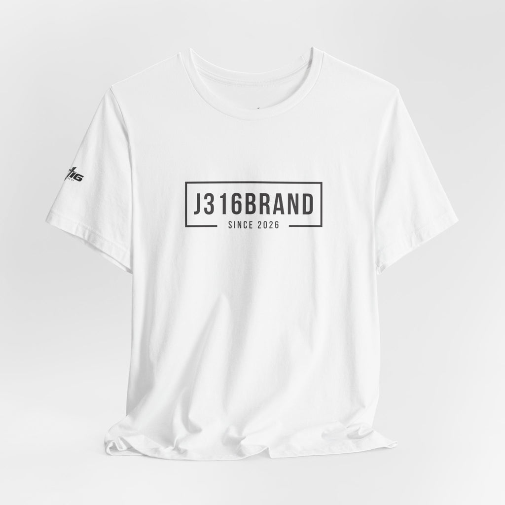 J316BRAND Graphic Tee — Minimal Box Logo T-Shirt