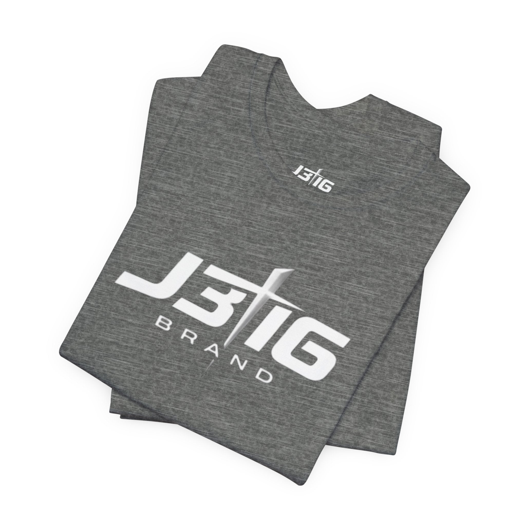 J3T6 Brand Logo Tee - Men's Heathered Graphic T-Shirt