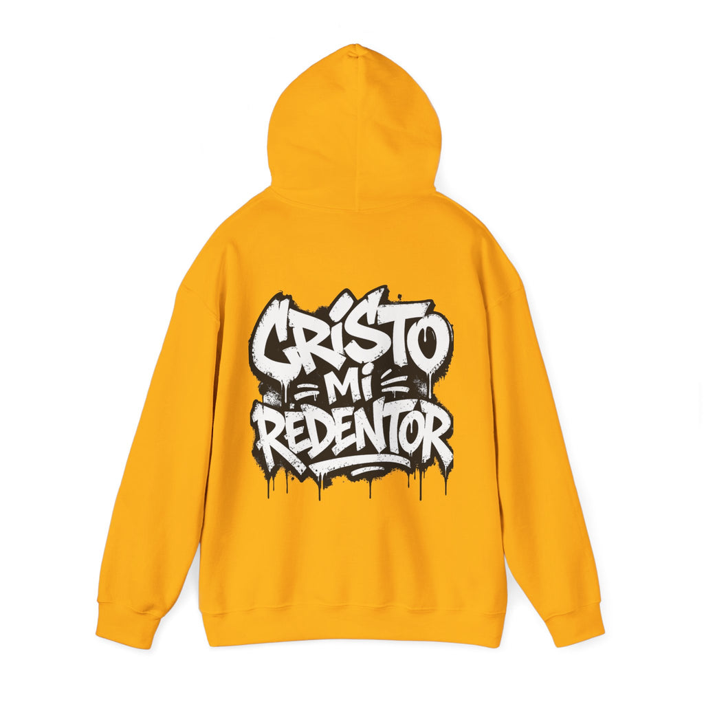 Cristo Mi Redentor Hoodie — Graffiti Christian Faith Sweatshirt