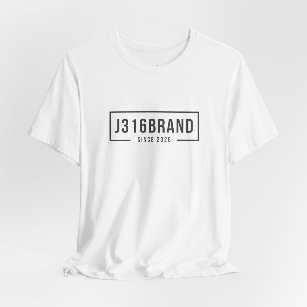 J316BRAND Graphic Tee — Minimal Box Logo T-Shirt