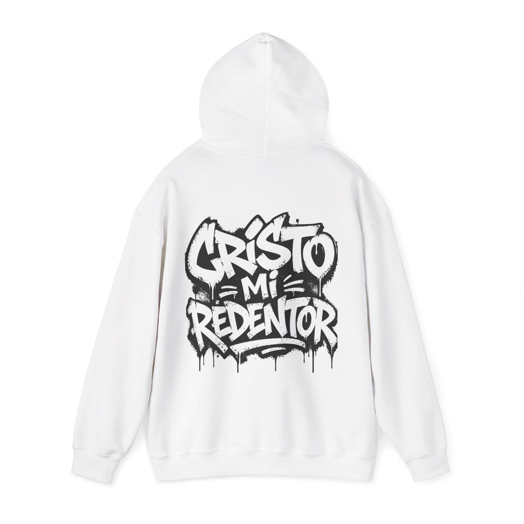 Cristo Mi Redentor Hoodie — Graffiti Christian Faith Sweatshirt