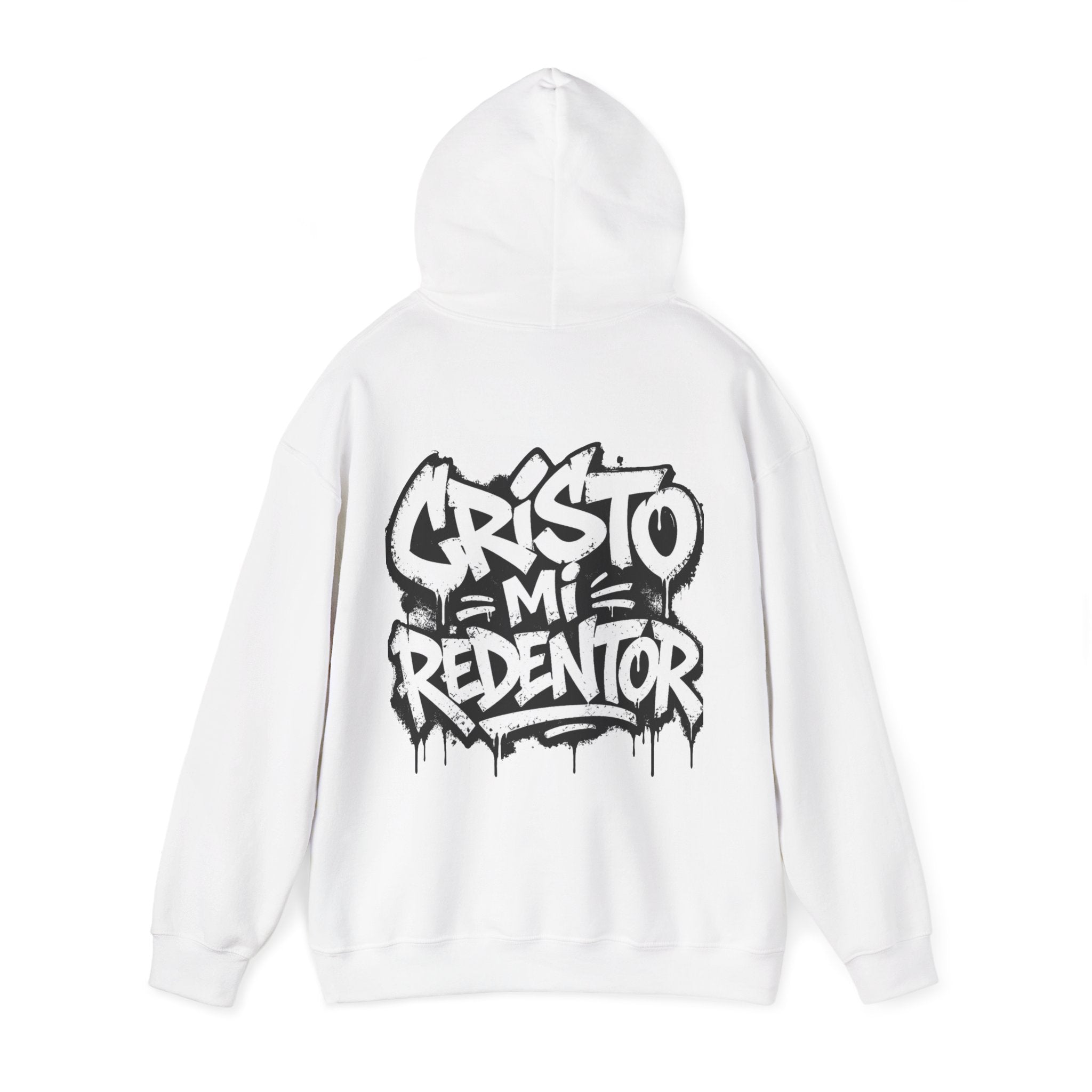 Cristo Mi Redentor Hoodie — Graffiti Christian Faith Sweatshirt