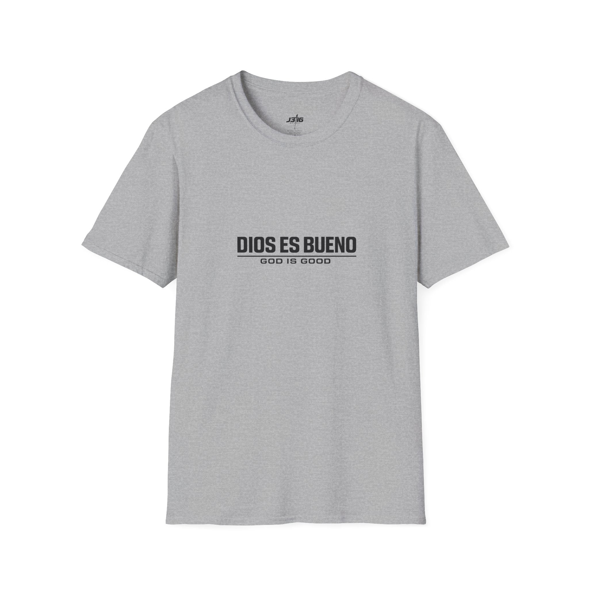 T-Shirt — "Dios Es Bueno / God Is Good" Minimal Faith Graphic