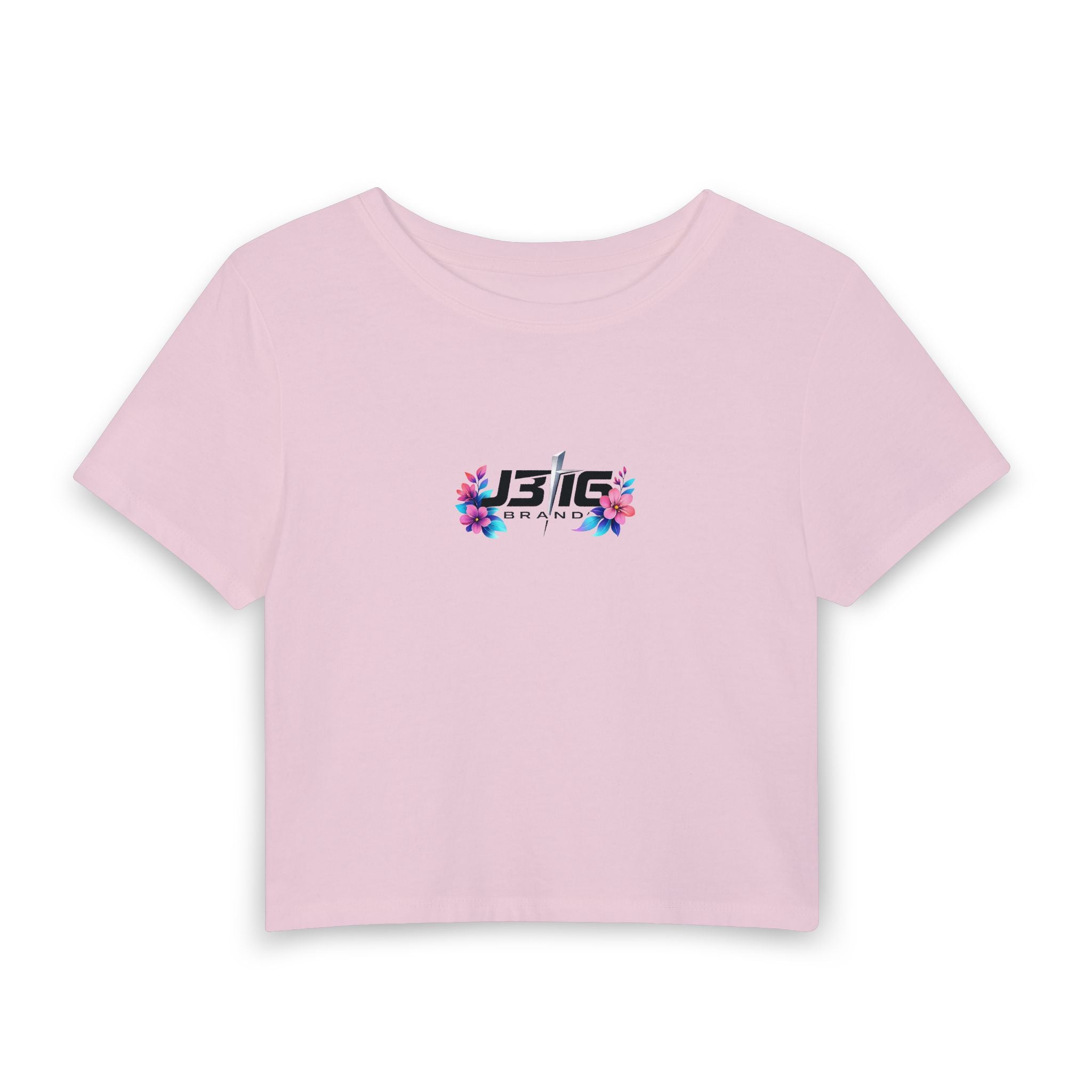 J316 Floral logo crop top