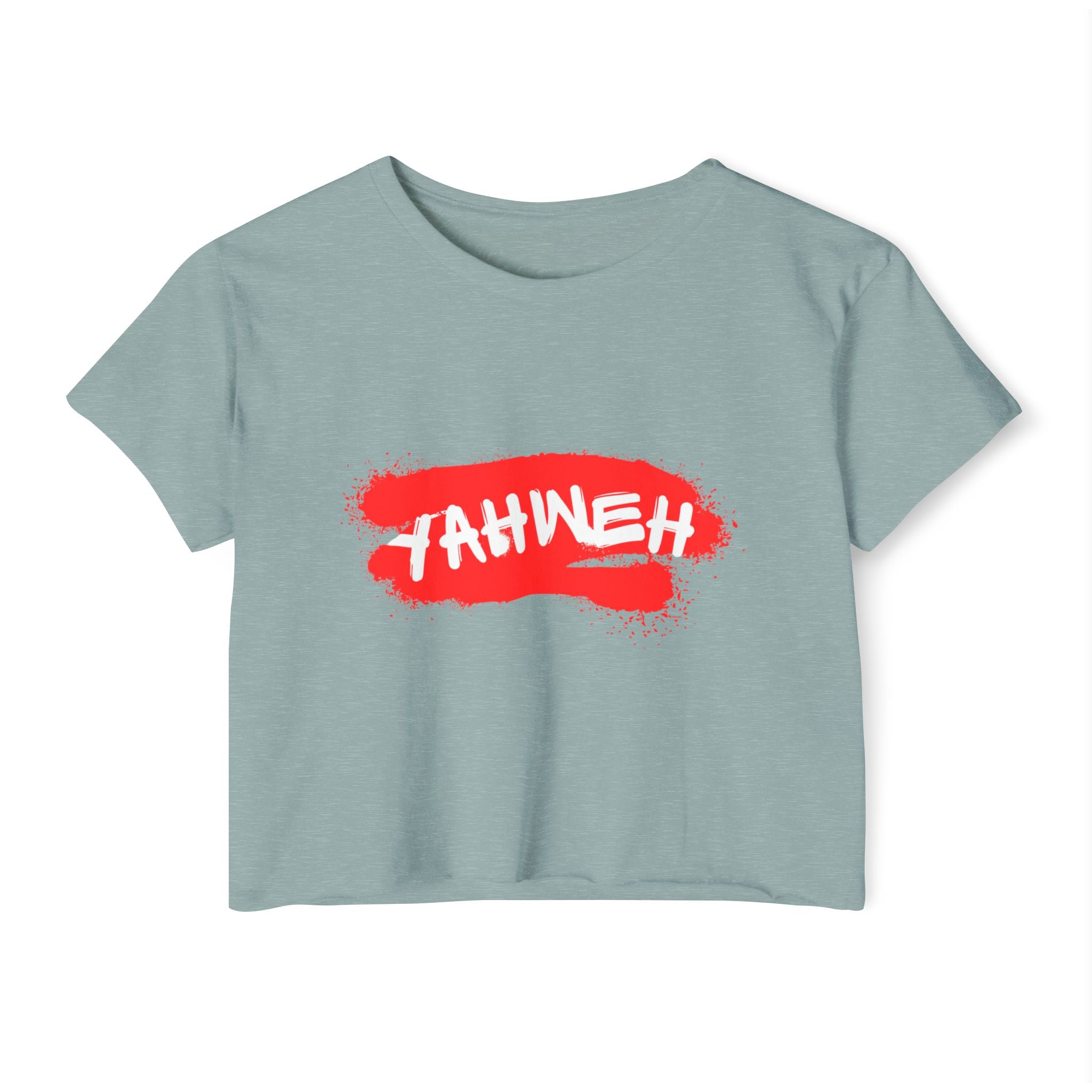J316 Yahweh Womens Crop Top Dark