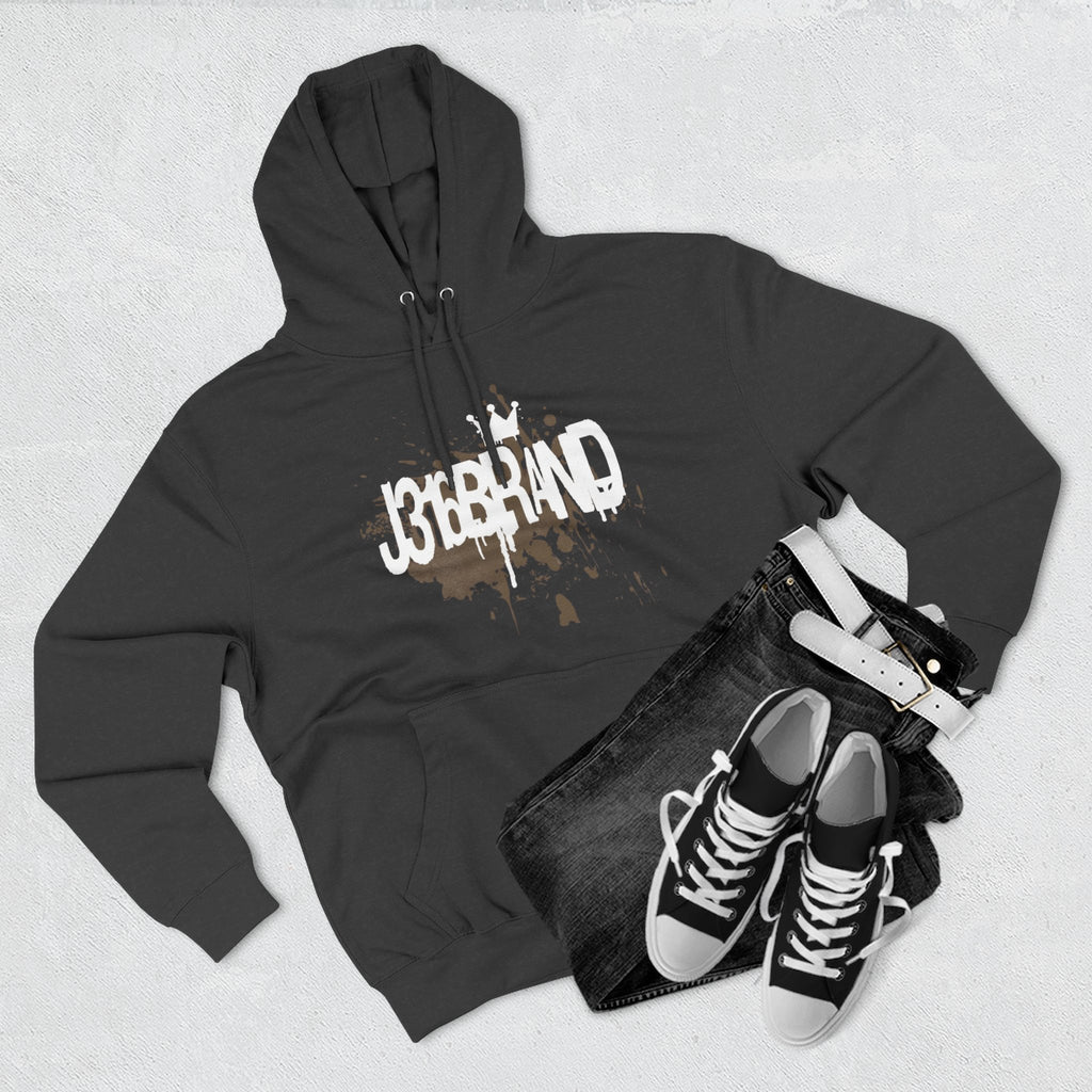 J316  Grunge Logo Hoodie