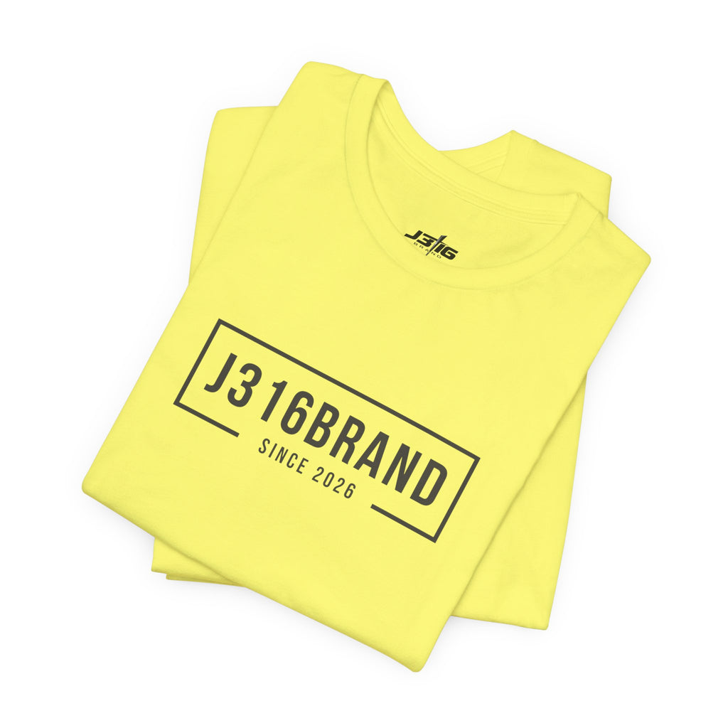 J316BRAND Graphic Tee — Minimal Box Logo T-Shirt