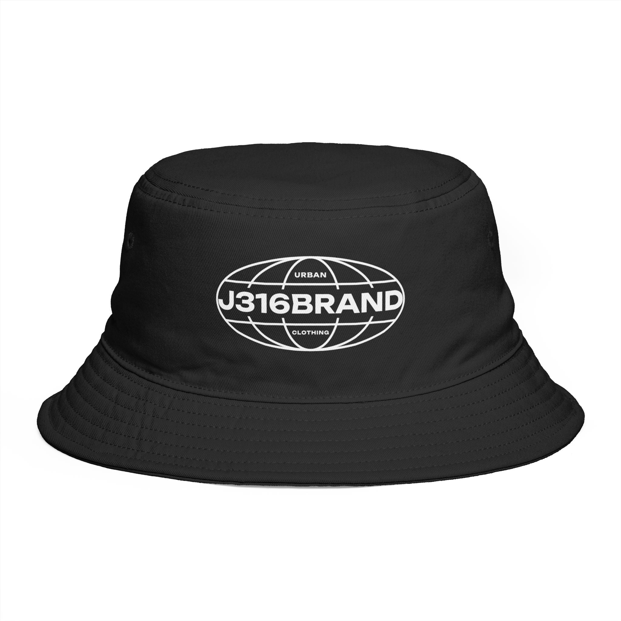 J316 Globe Logo Bucket Hat
