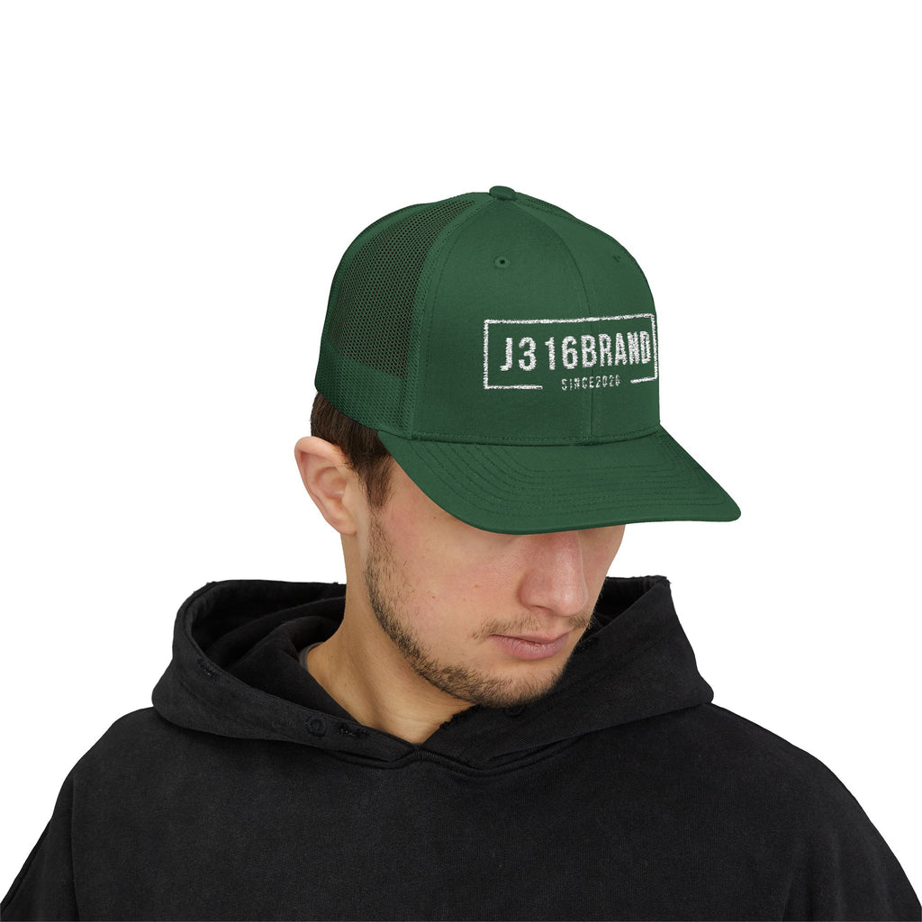 J316 Minimalist Snapback Trucker Cap