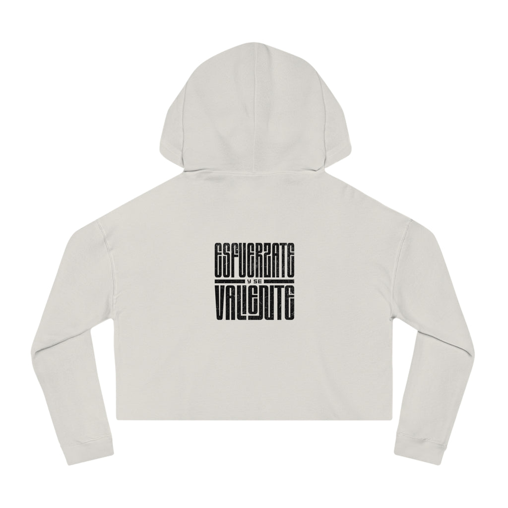 J316 Esfuérzate y se Valiente Cropped Hoodie