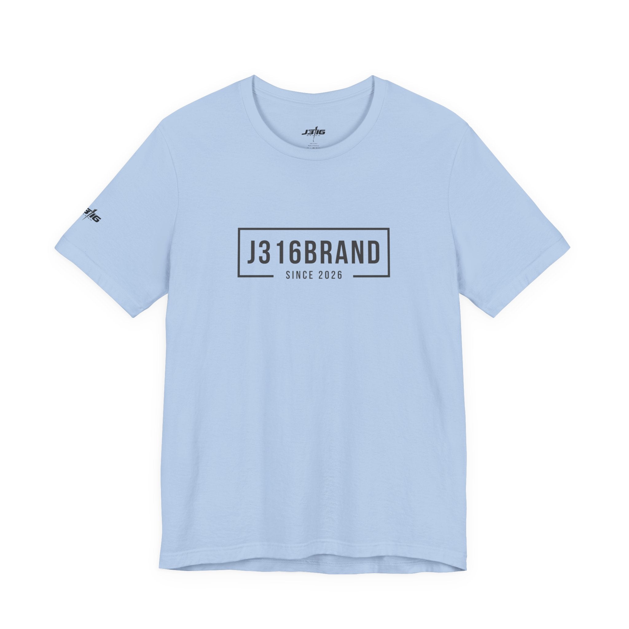 J316BRAND Graphic Tee — Minimal Box Logo T-Shirt