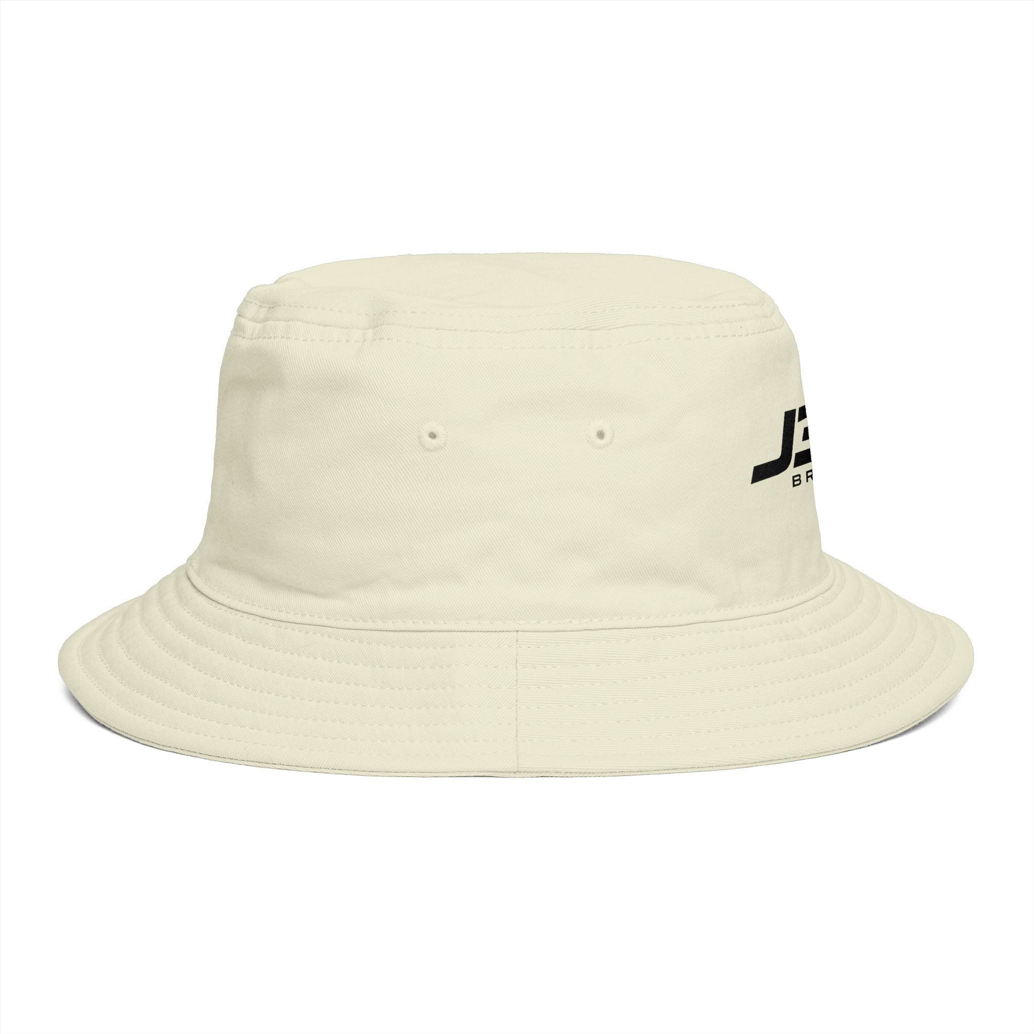 Minimalist JBIG Logo Bucket Hat — Casual Streetwear Sun Protection