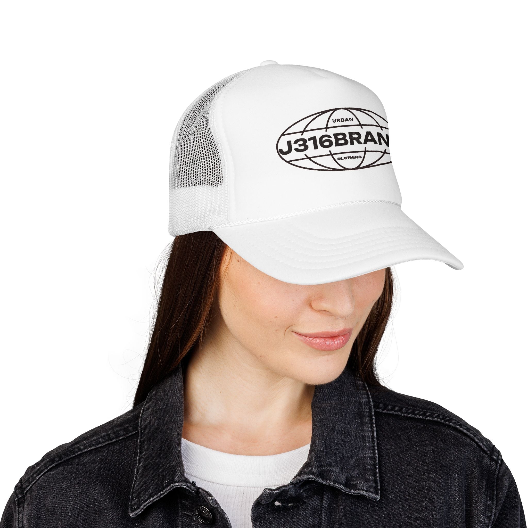 J316 Globe Foam Trucker Hat Dark
