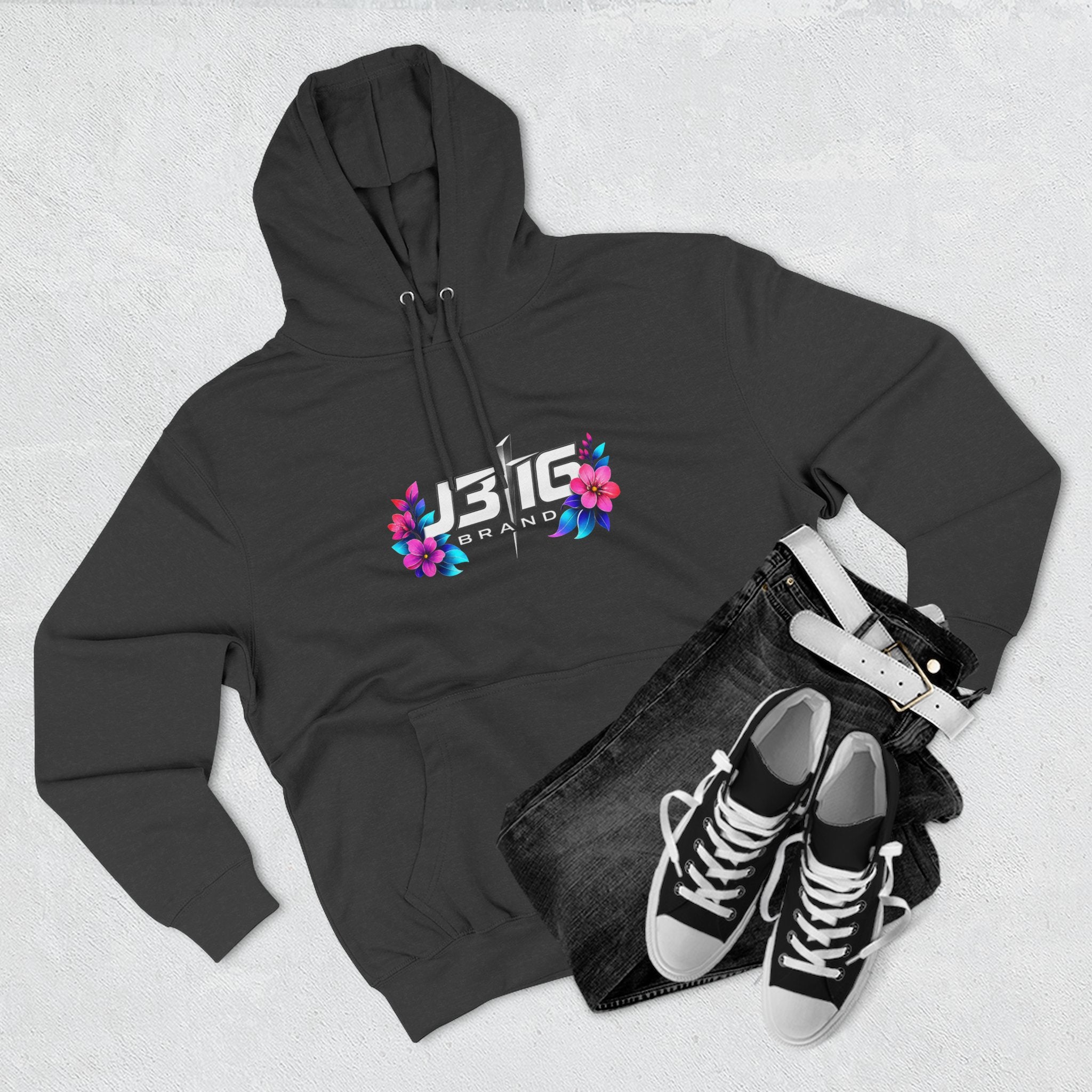 J316 Floral Logo Hoodie dark