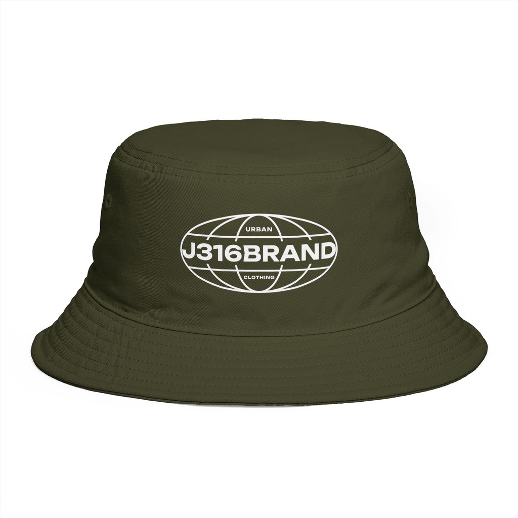 J316 Globe Logo Bucket Hat