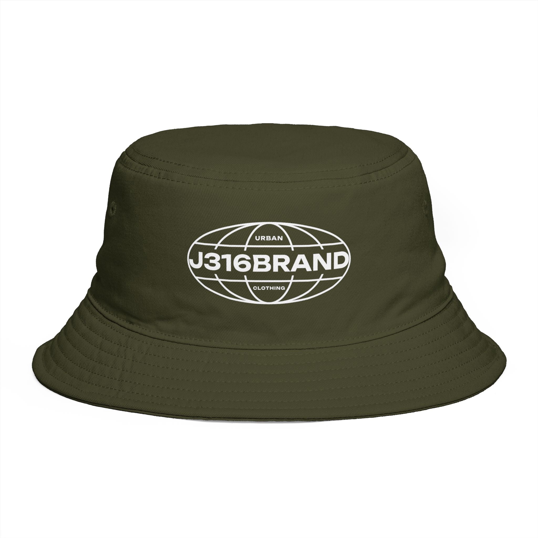 J316 Globe Logo Bucket Hat