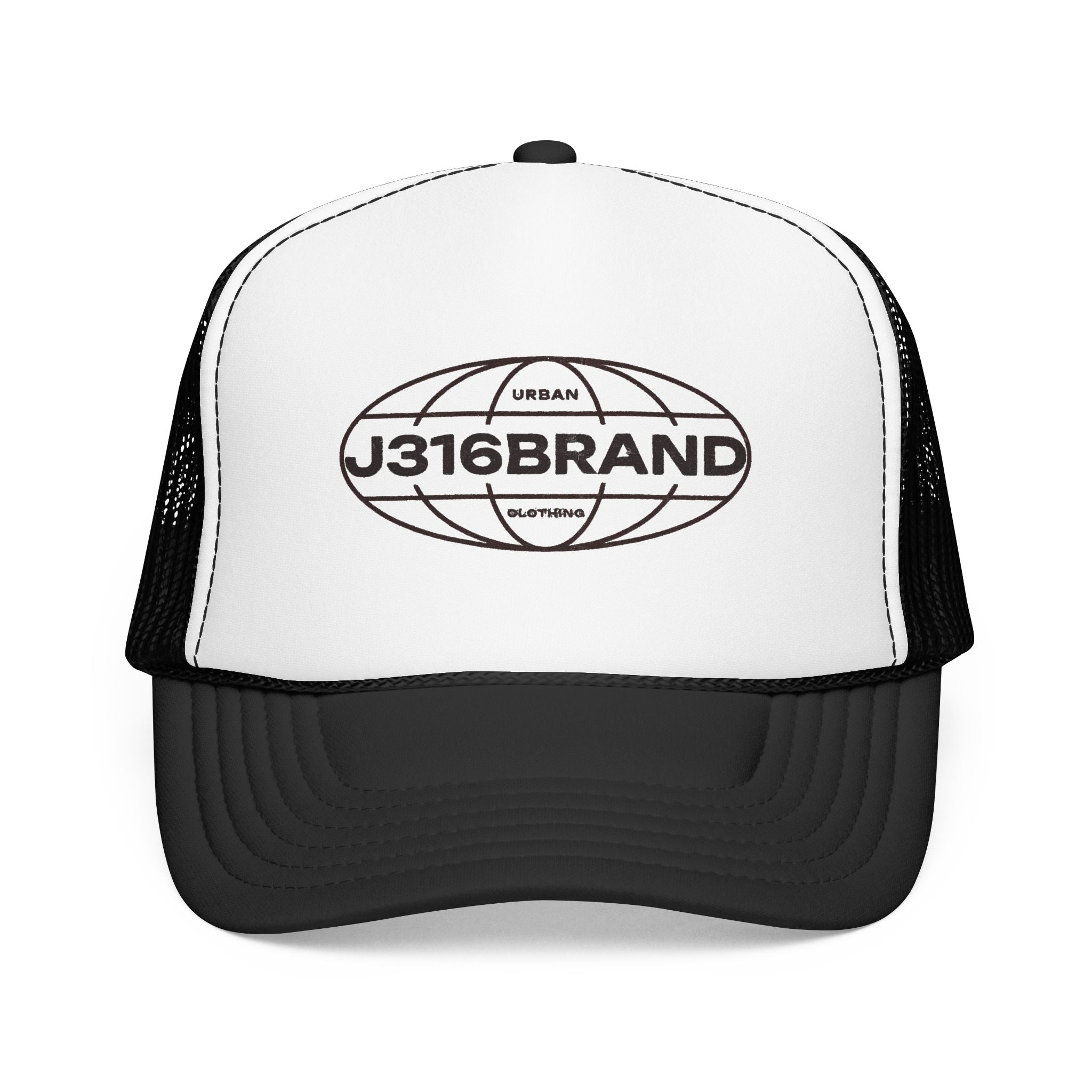 J316 Globe Foam Trucker Hat Dark