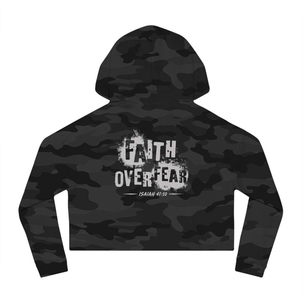 N326 Faith Over Fear Cropped Hoodie