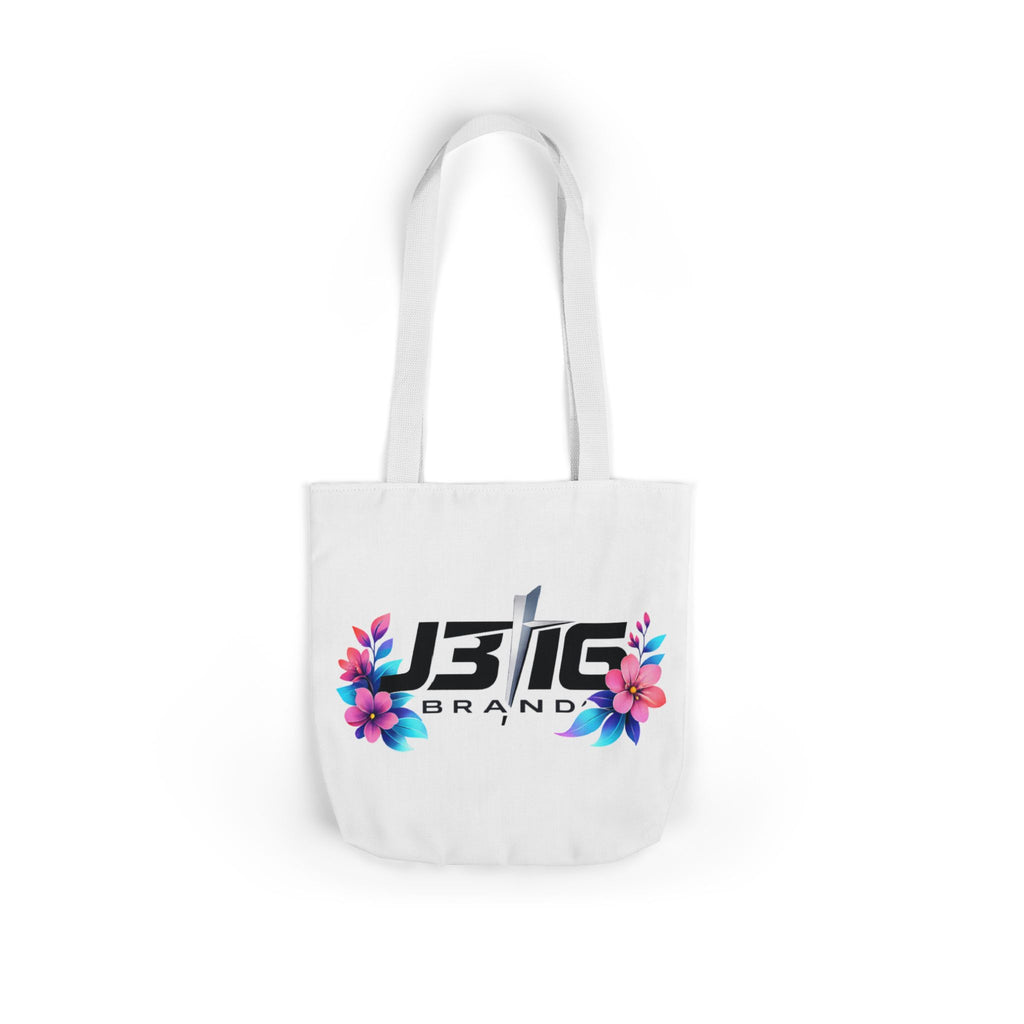 J316 Brand Floral logo canvas tote