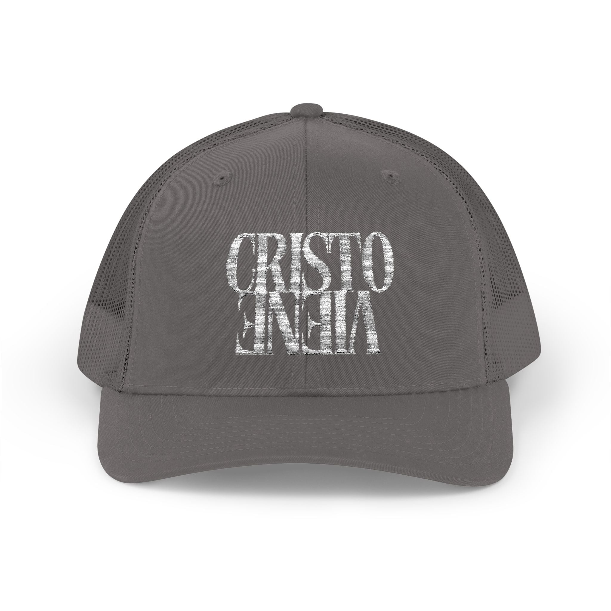 J316 Cristo Viene Trucker Hat Dark