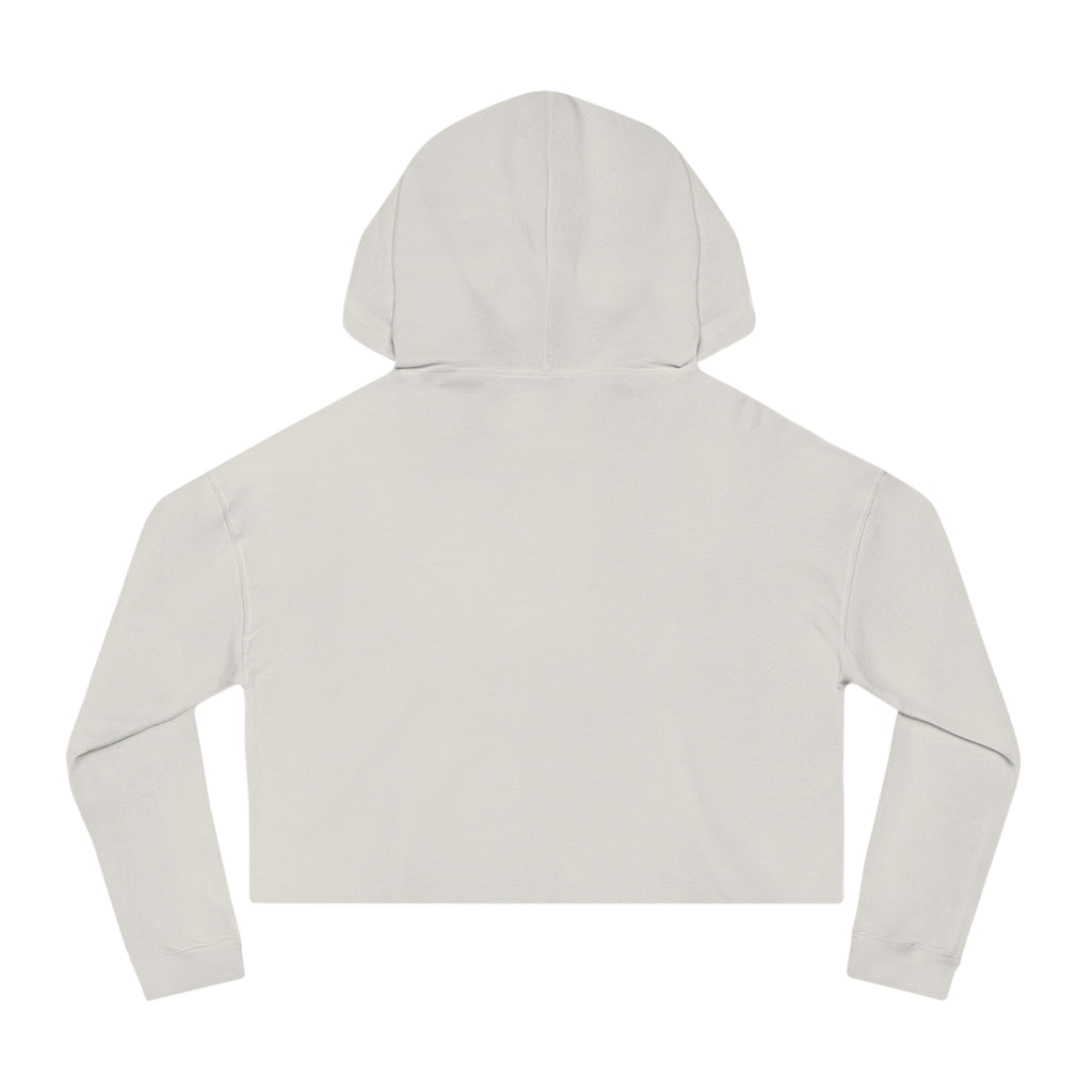 J316 Handwritten logo crop hoodie