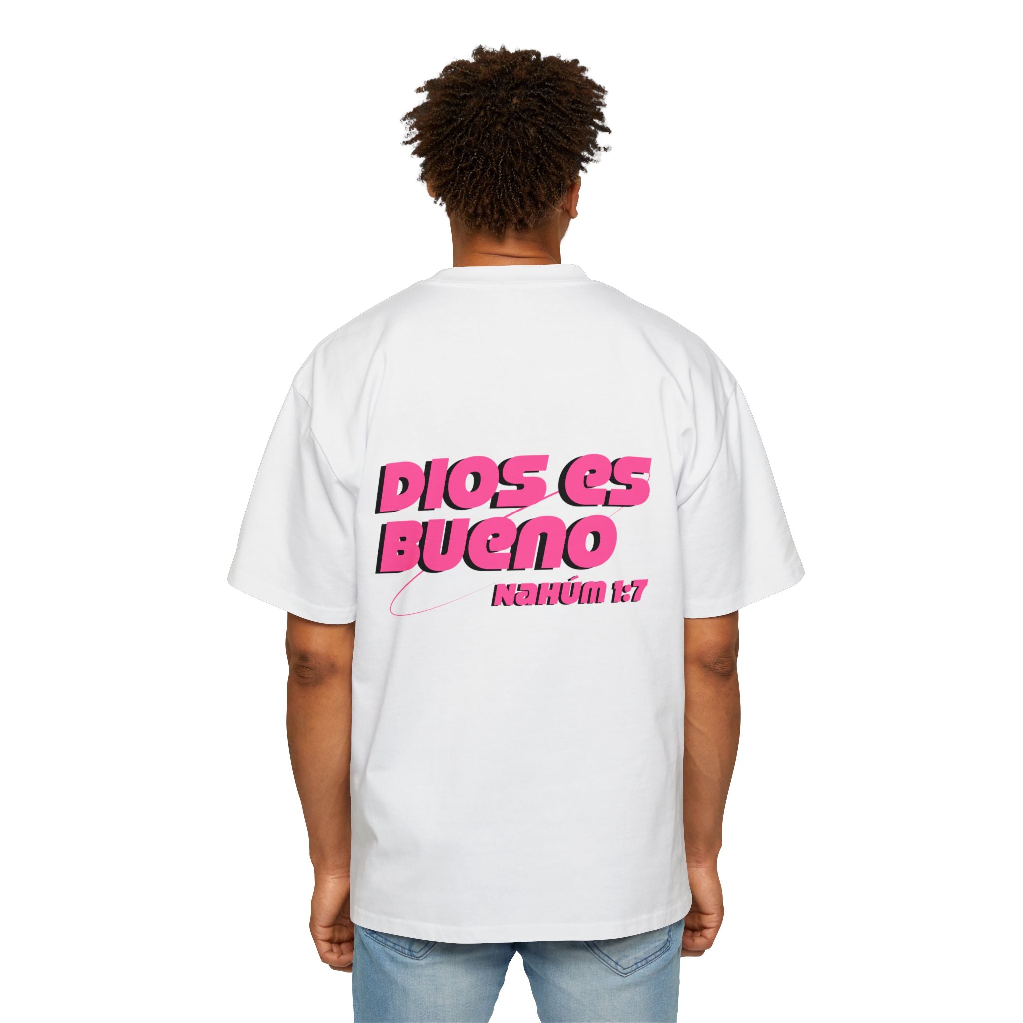 Dios Es Bueno Oversized Tee — Faith-Inspired Spanish Graphic T-Shirt