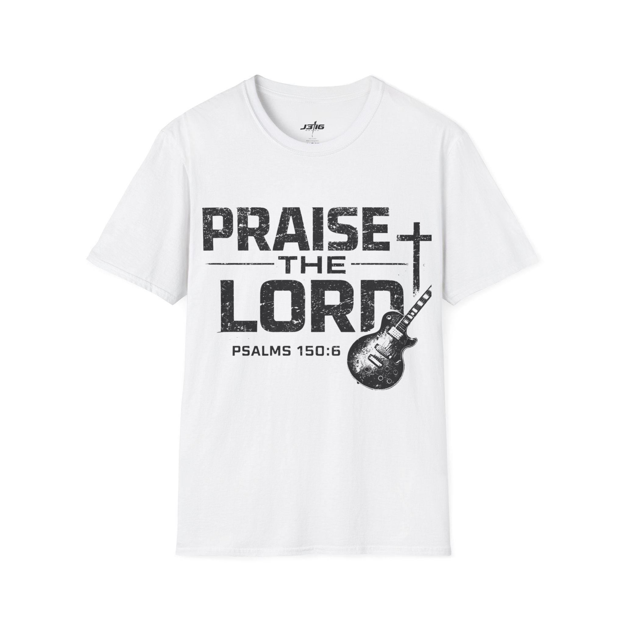 Praise the Lord T-Shirt — Psalms 150:6 Guitar Christian Tee