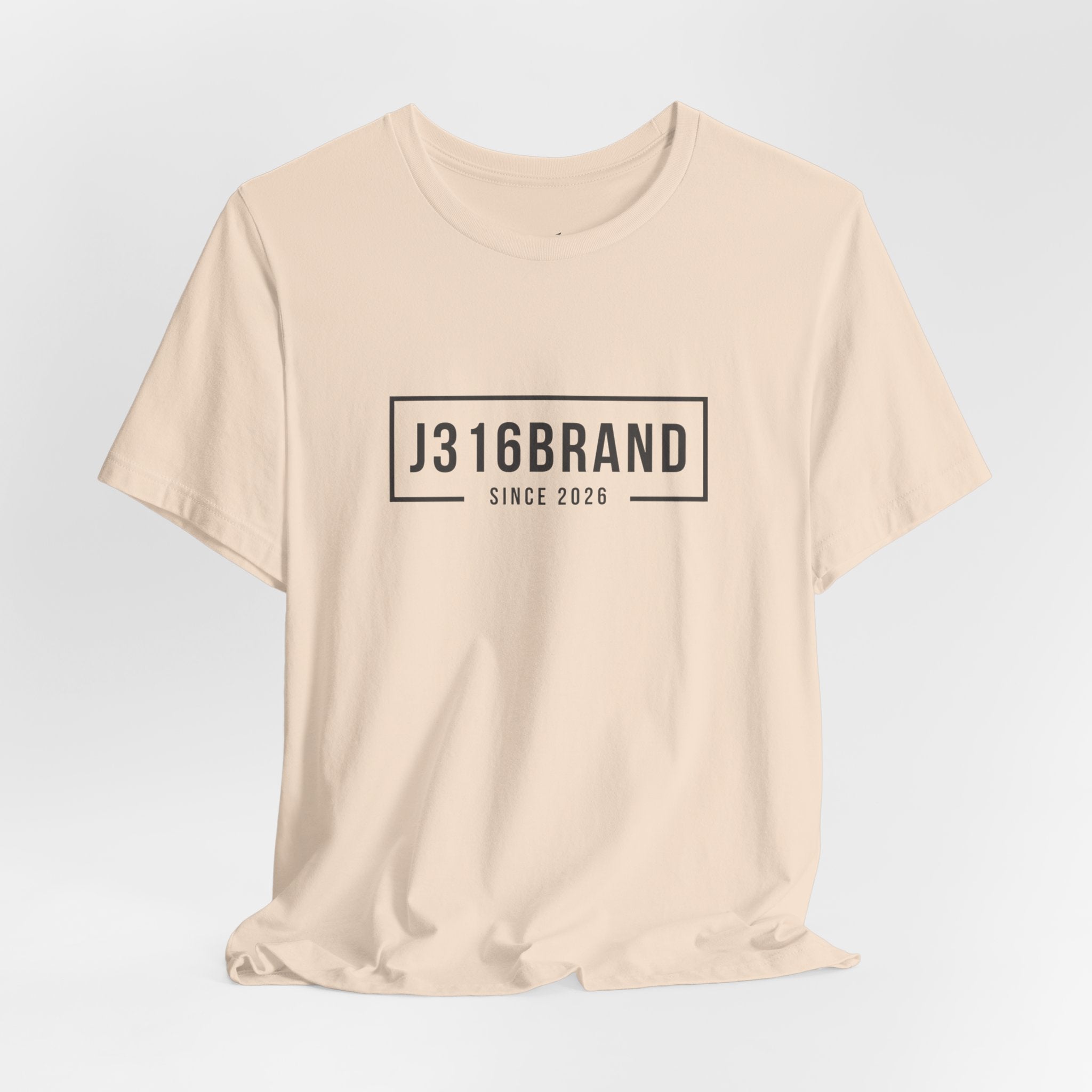 J316BRAND Graphic Tee — Minimal Box Logo T-Shirt